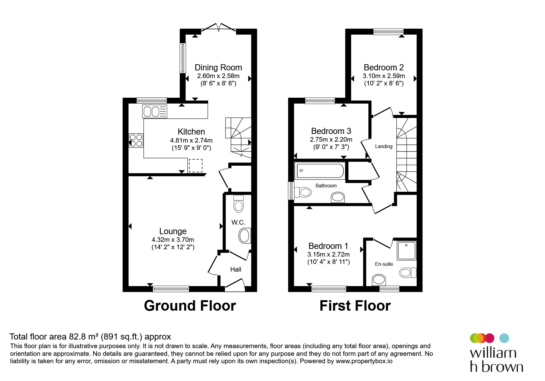 56, Turner Crescent, Norwich floorplan