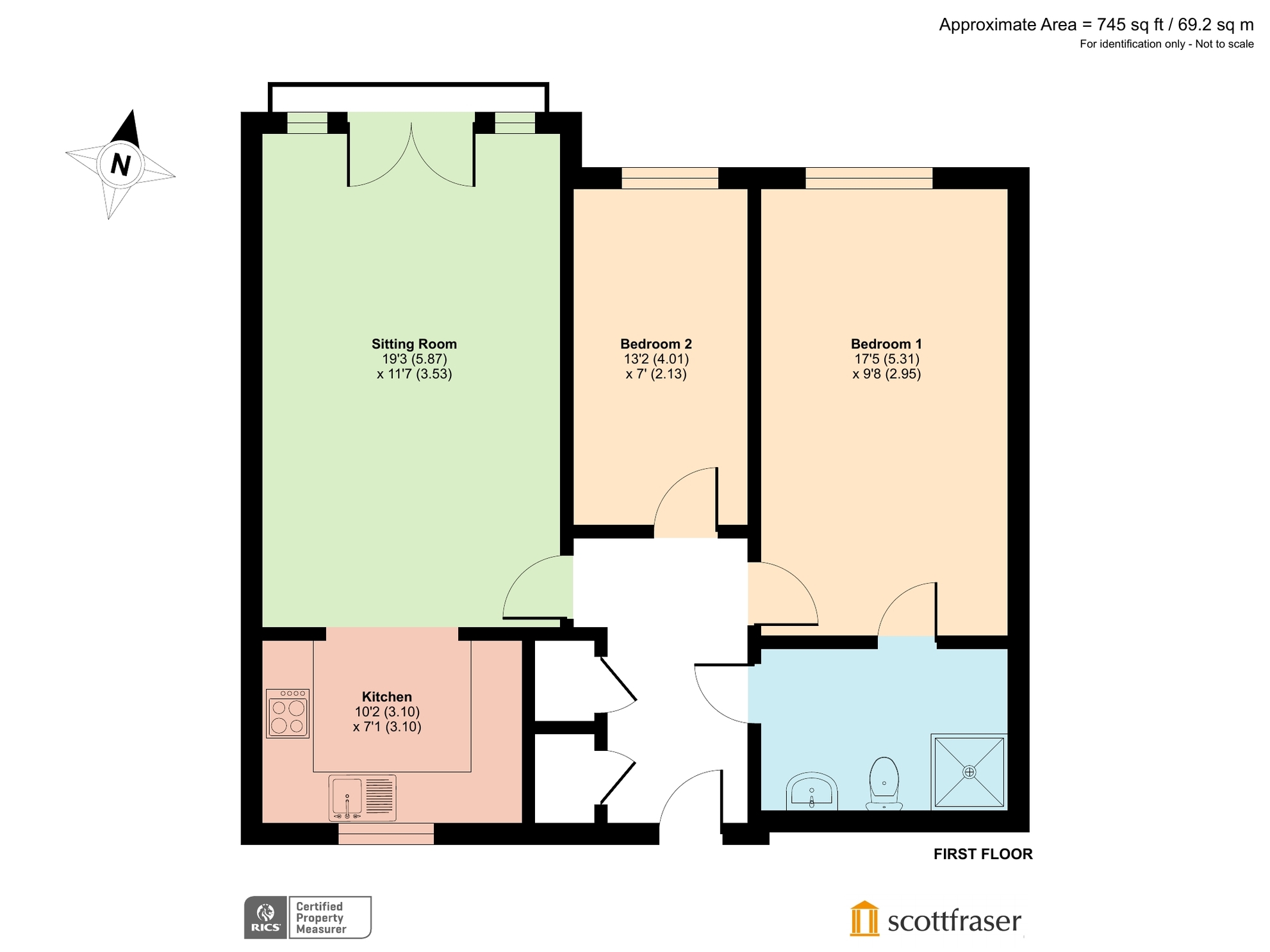 Flat 38, Fernleigh,, Buttercross Lane, Oxfordshire floorplan