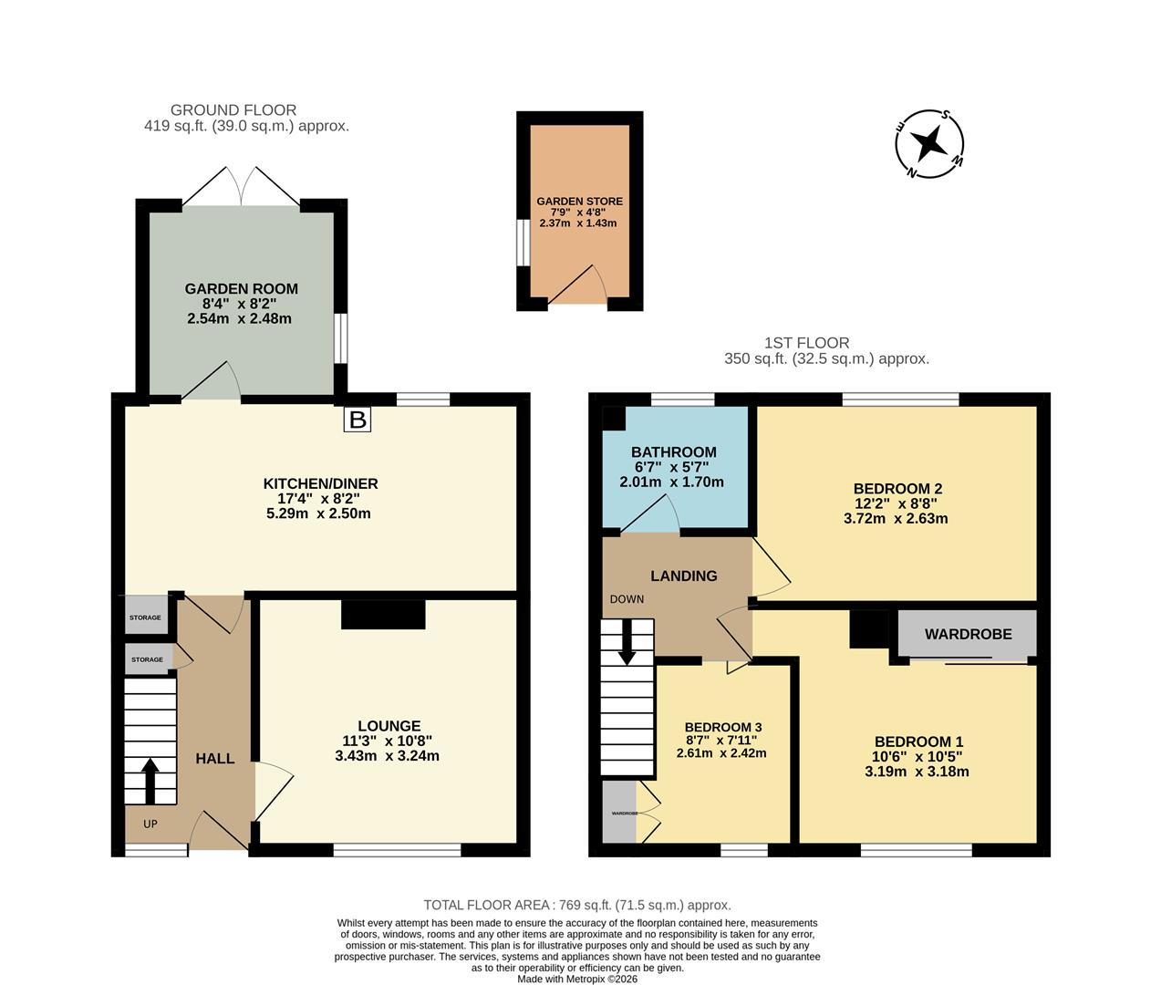 153, Ffordd Y Morfa, Abergele floorplan