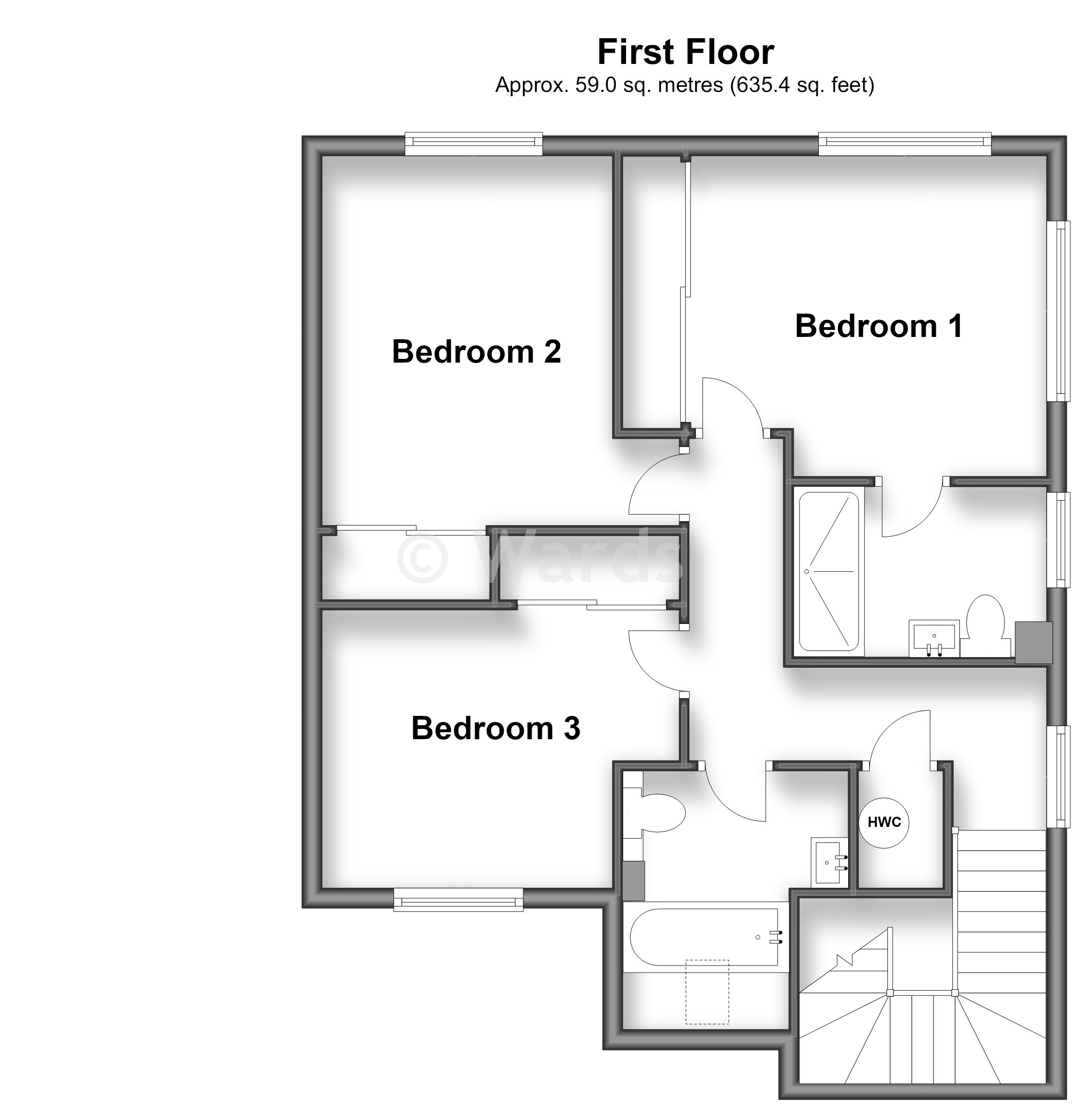 3, Bulrush Close, Chatham floorplan