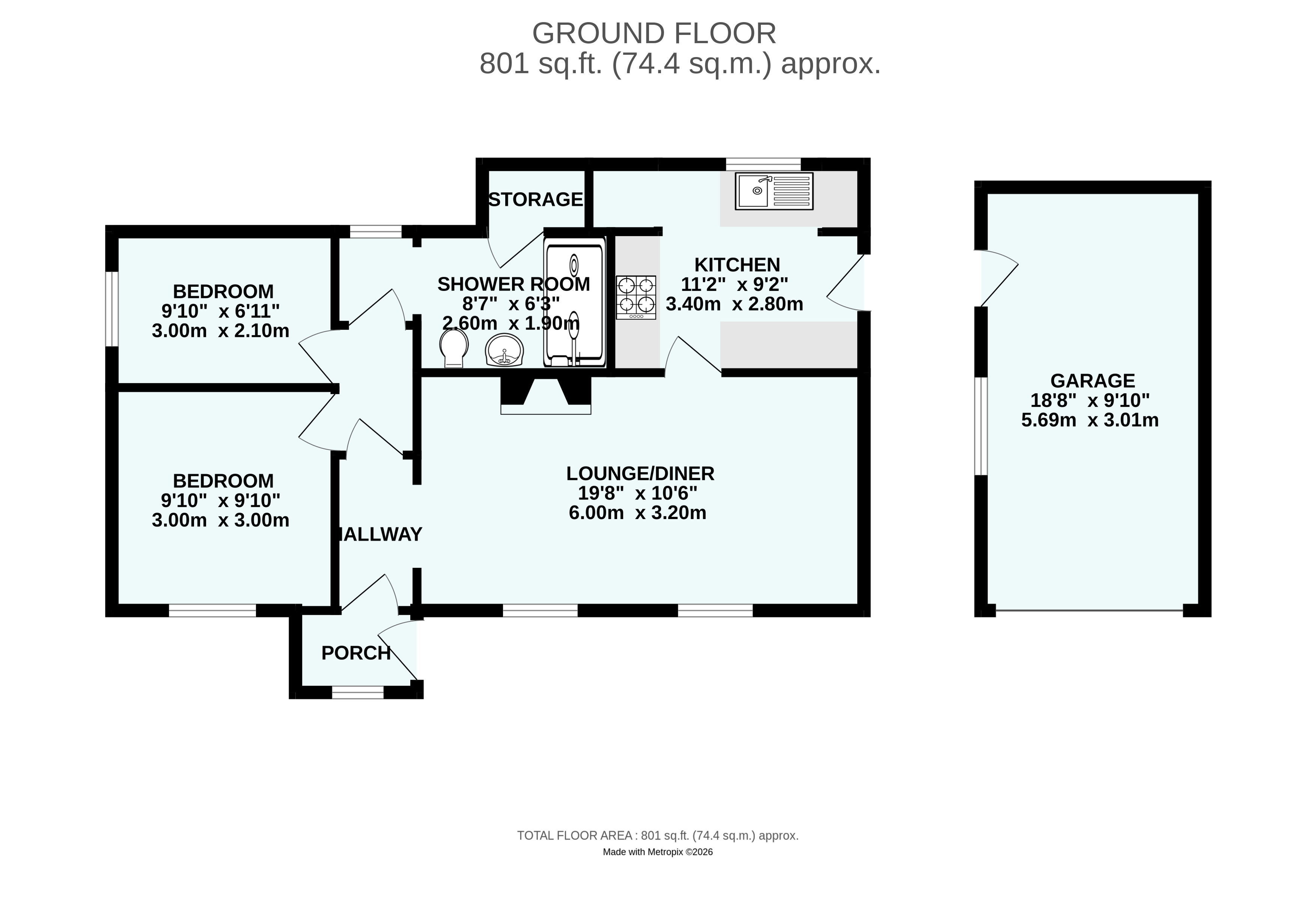 Littlecot,, Pengersick Lane, Penzance floorplan