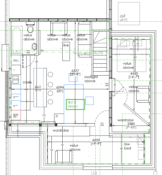 Flat D, 155, Carlton Avenue East, Middx floorplan