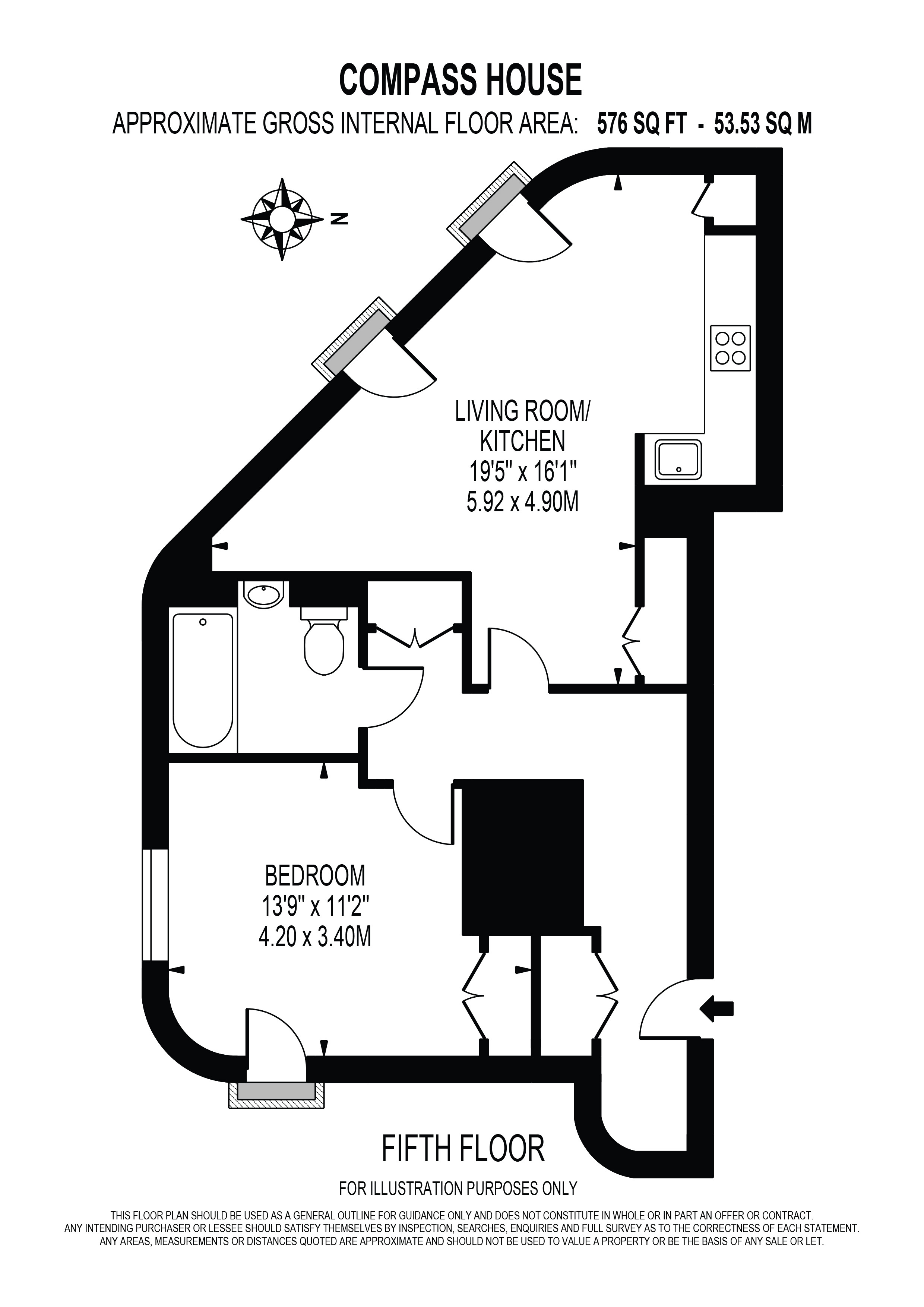 Raine Street, London floorplan