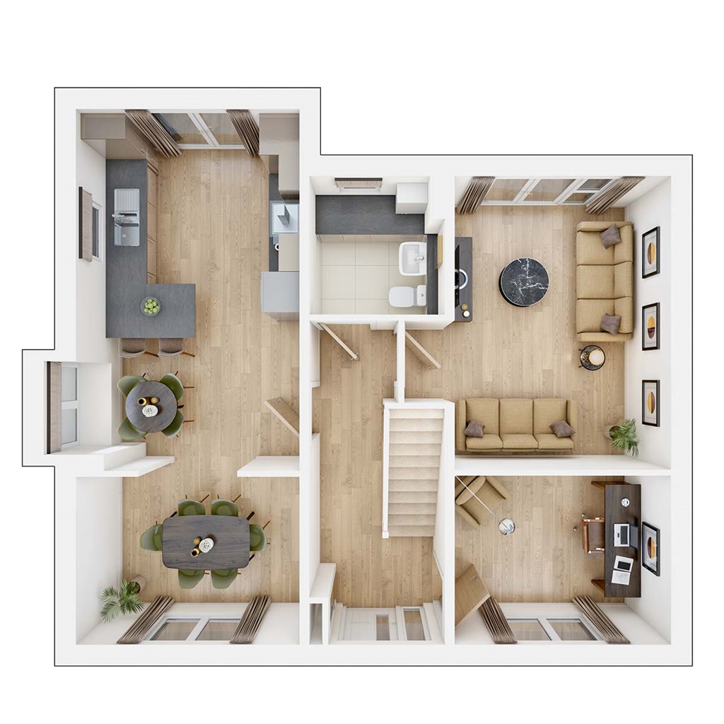 The Wansdale - Plot 53, Ufton Court, Minterne Avenue, Borden, Sittingbourne floorplan