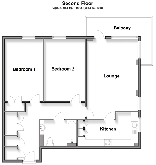 Pankhurst Avenue, Brighton floorplan