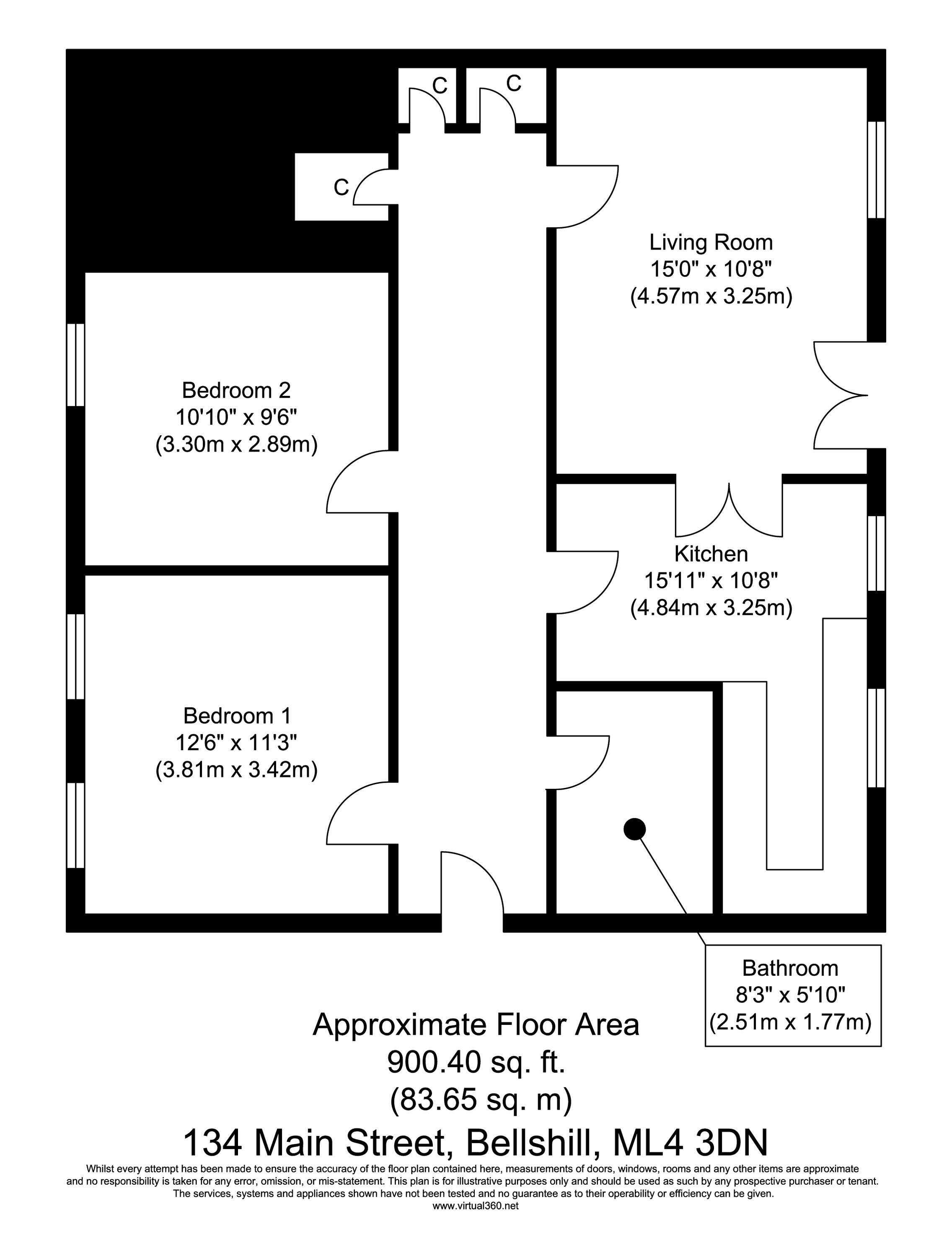 2 Bedrooms Flat for sale in Main Street, Bellshill ML4