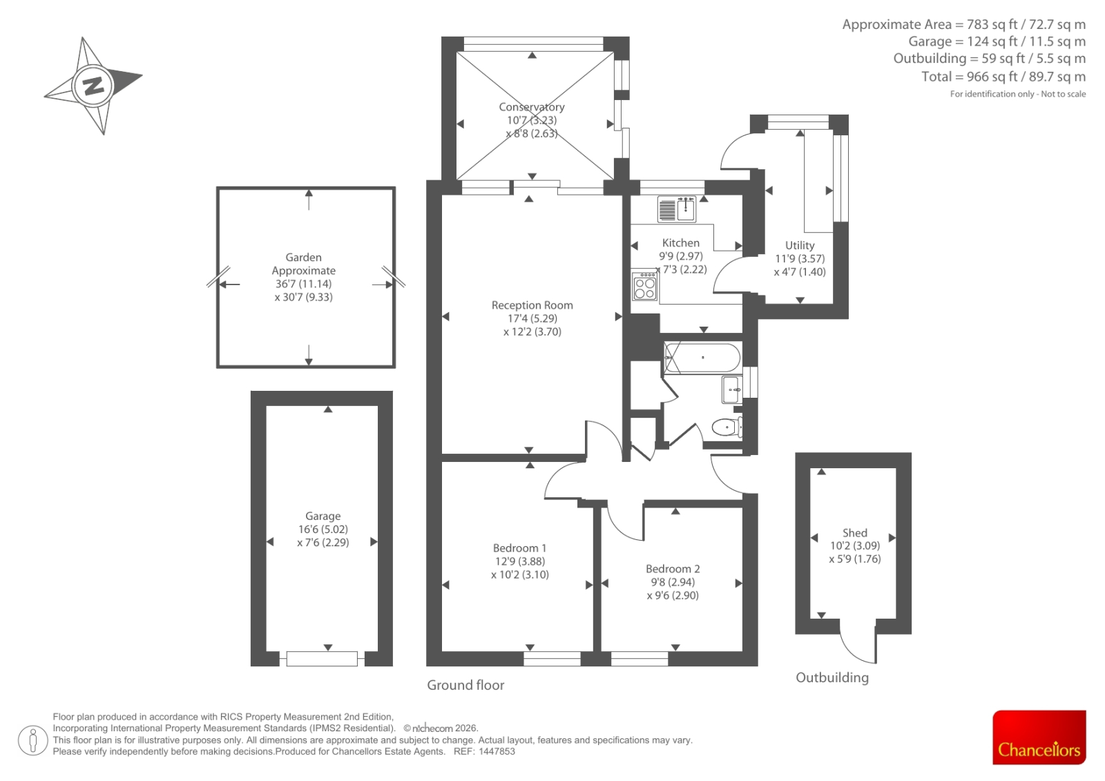 45, Shakespeare Road, Witney floorplan
