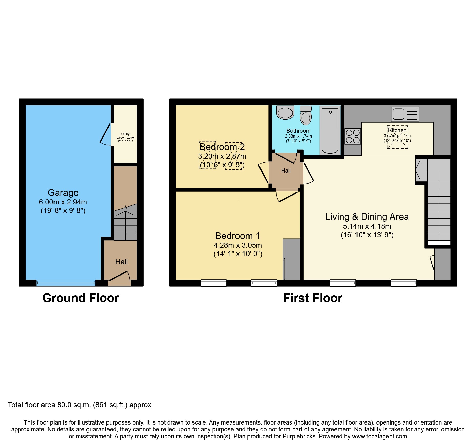 51, Garland Road, Colchester floorplan