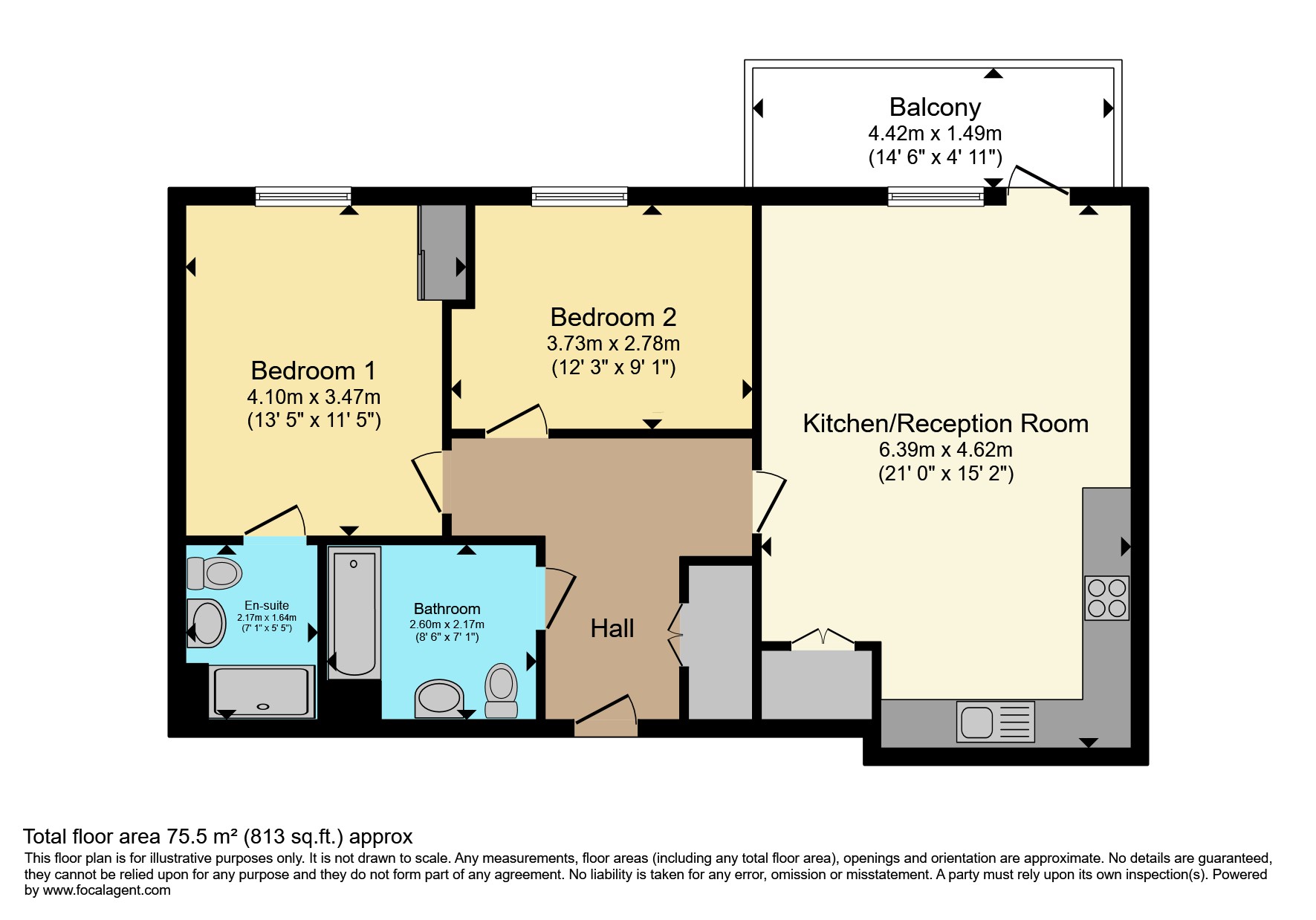 Flat 17, 31, Mahindra Way, London floorplan