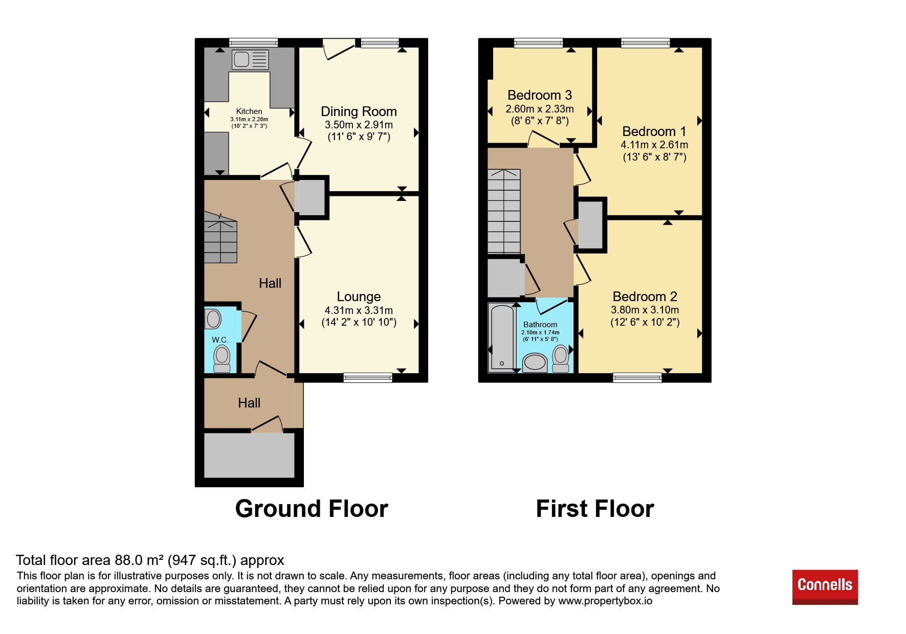 37, Armstrong Close, Stourbridge floorplan