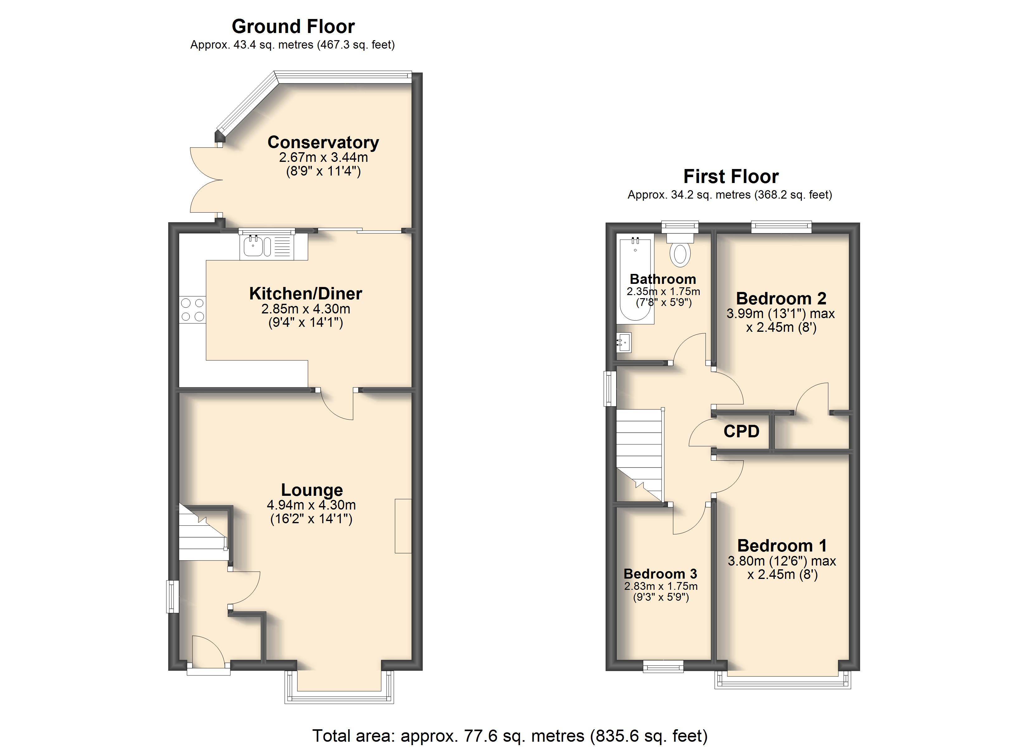 3 Bedrooms Detached house for sale in Delamere Close, Sothall, Sheffield S20