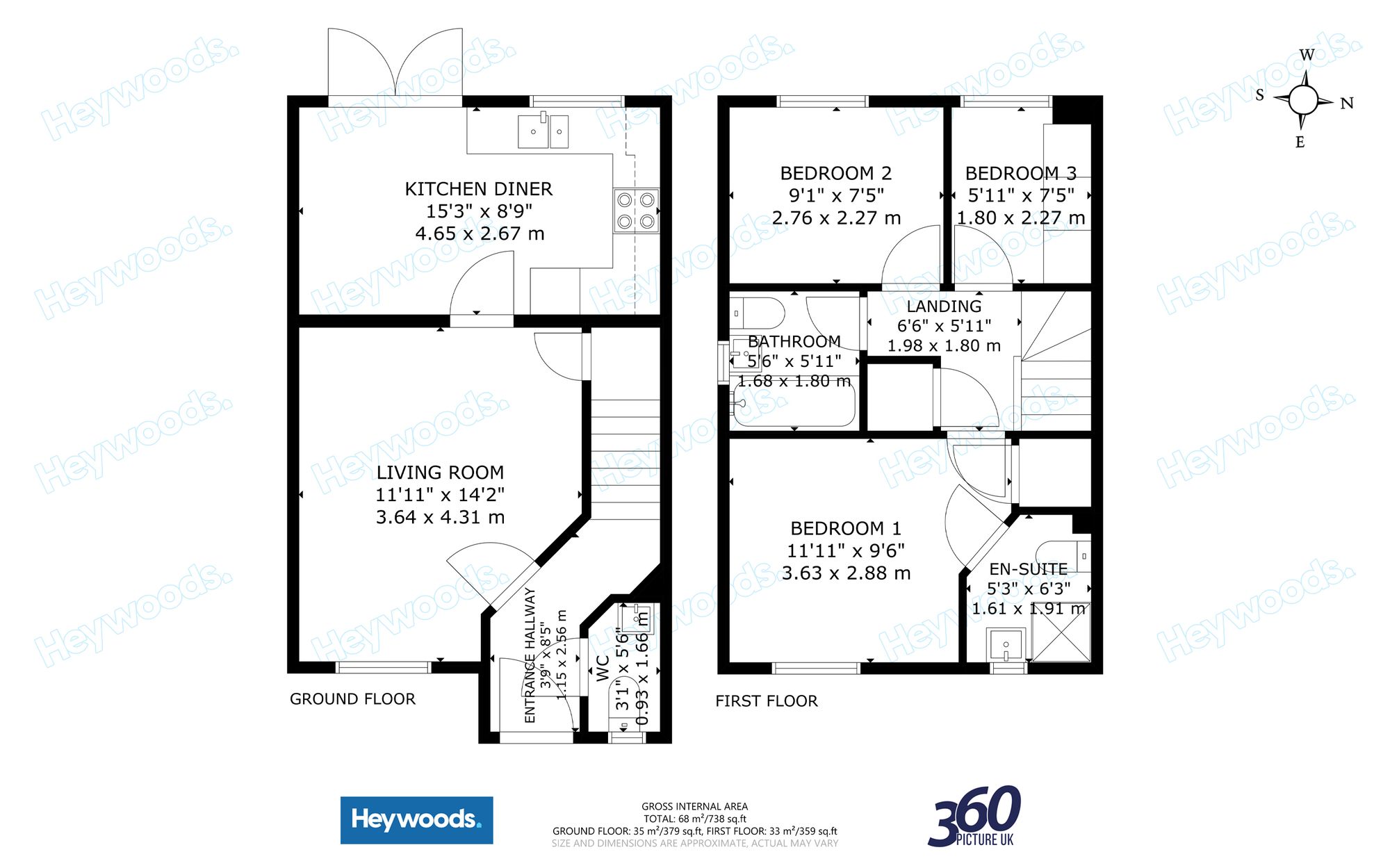 1 Rosemary Hill, Newcastle floorplan