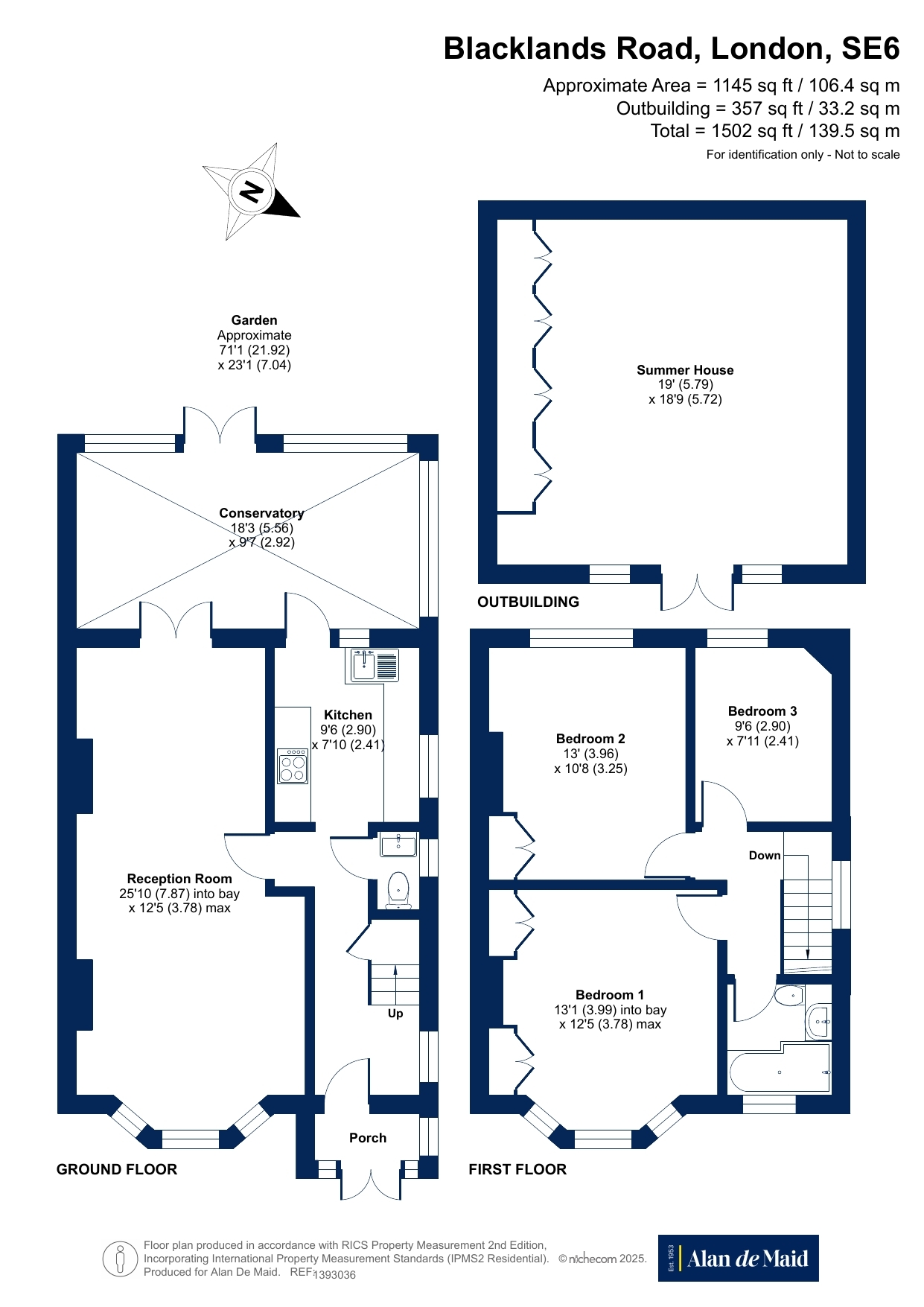 22, Blacklands Road, London floorplan