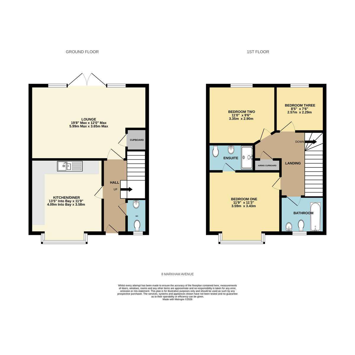 Markham Avenue, Bournemouth floorplan