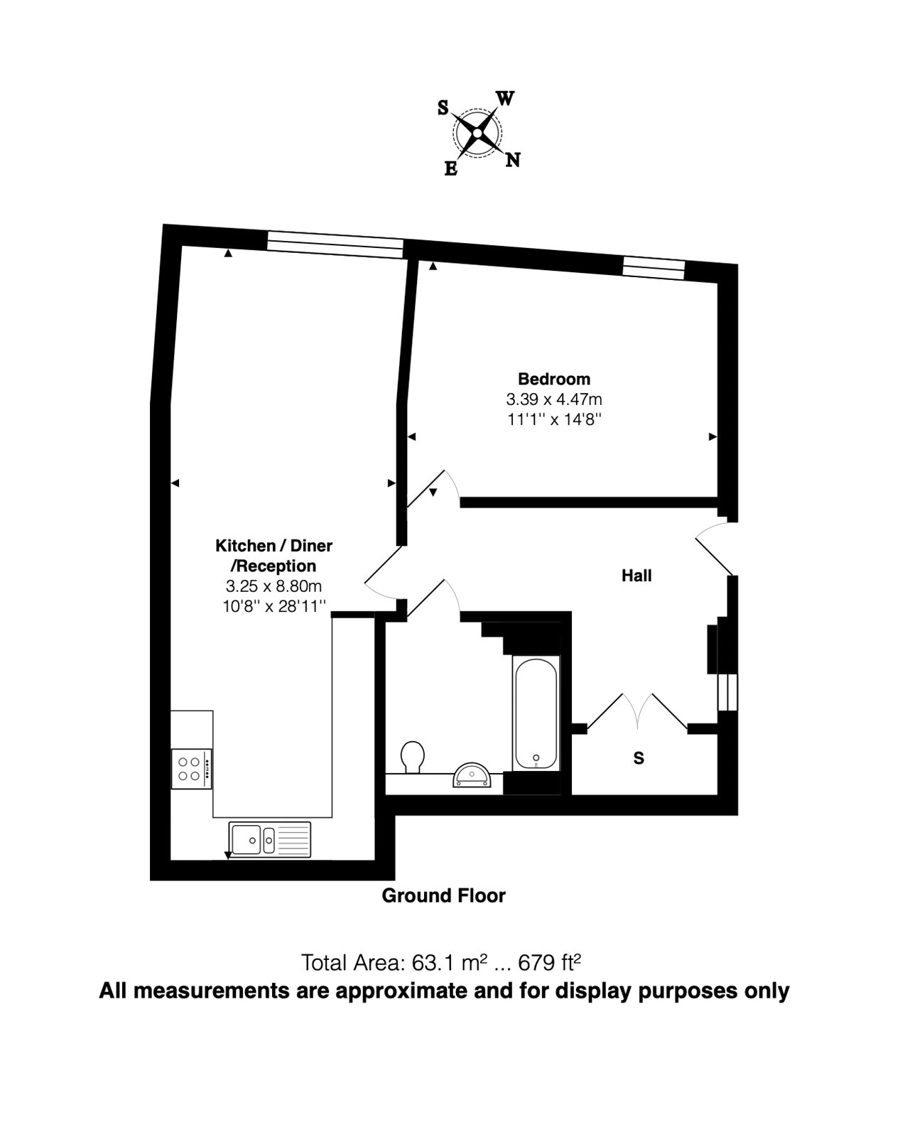 Flat 2 Ruskin Court, 3, Charles Street, London floorplan