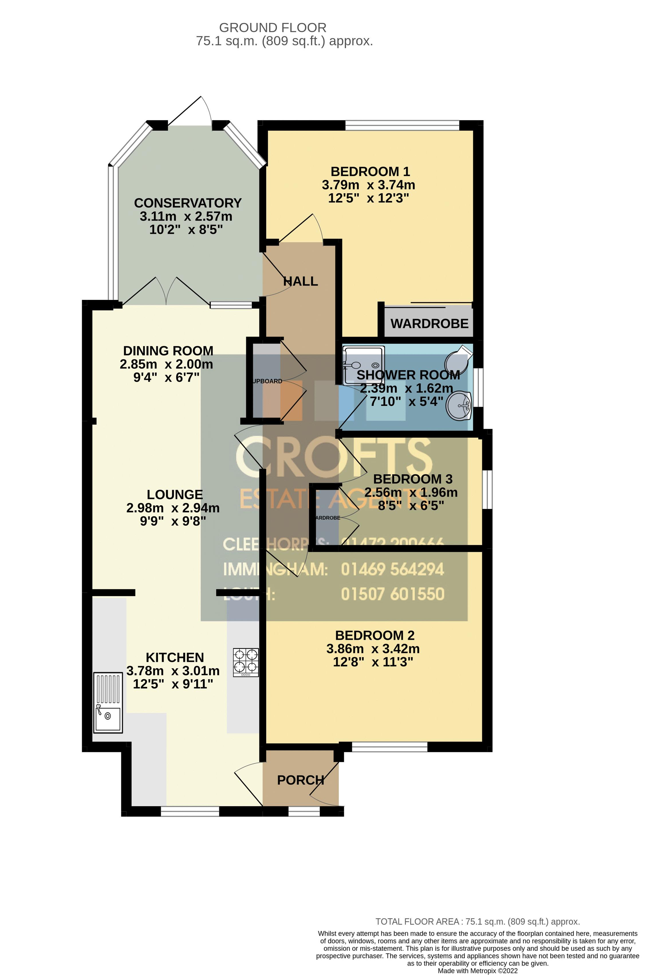 Main Road, Little Carlton, Louth LN11, 3 bedroom detached bungalow for