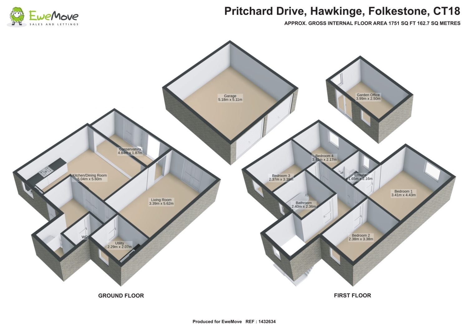 14, Pritchard Drive, Folkestone floorplan