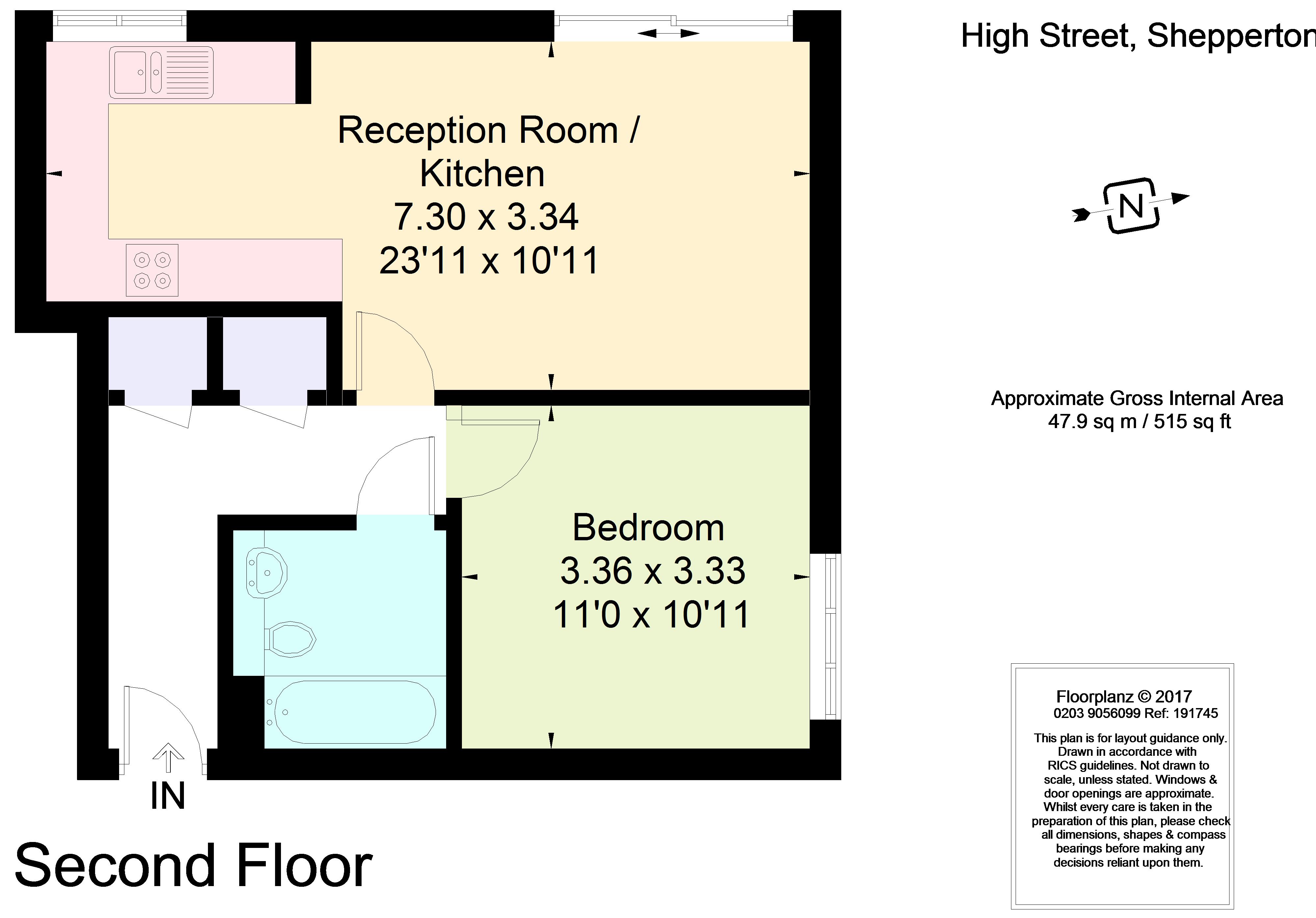 1 Bedrooms Flat to rent in Thurlestone Parade, High Street, Shepperton TW17