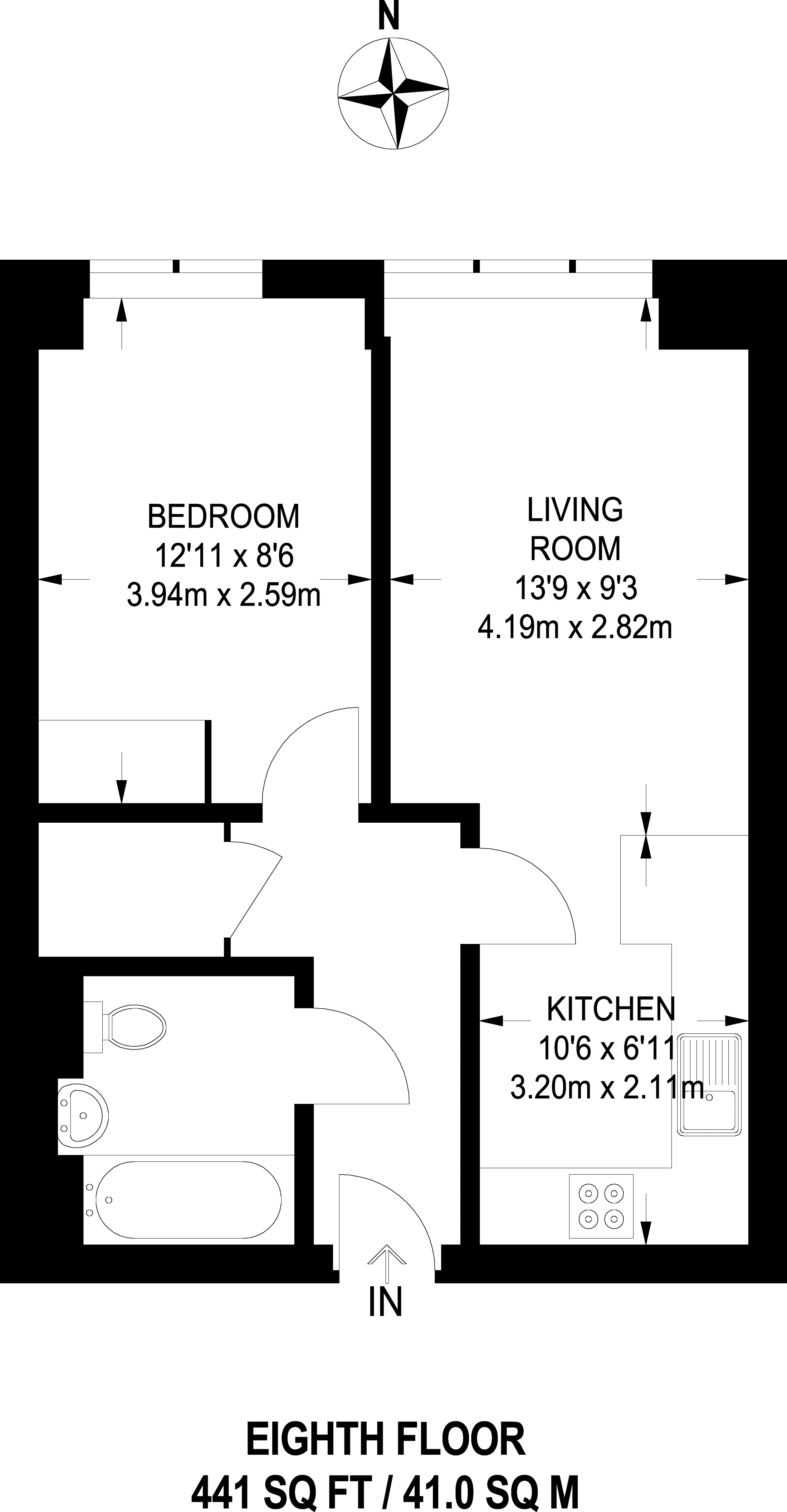 1 Bedrooms Flat to rent in Saffron Tower, Croydon CR0