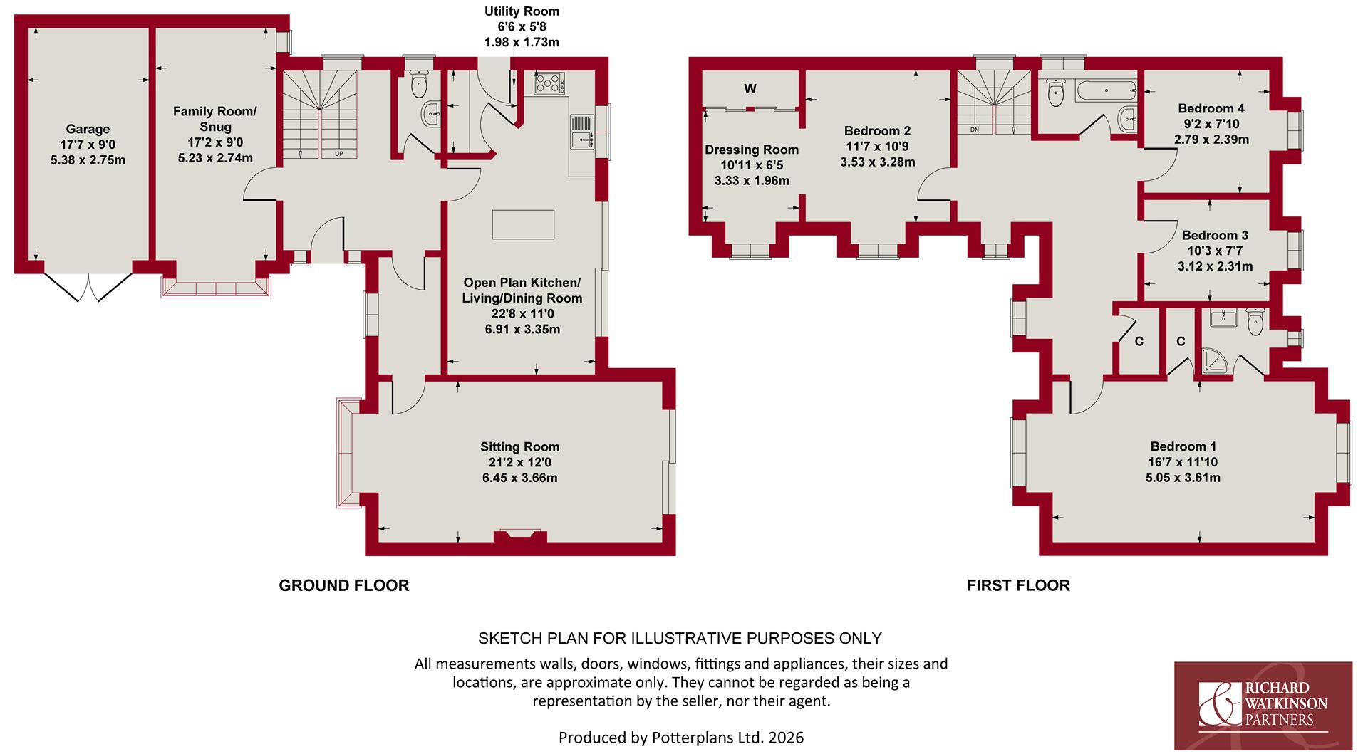 1, Browns Lane, East Bridgford floorplan