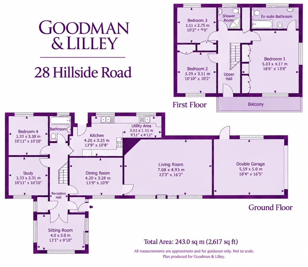 28, Hillside Road, Portishead floorplan