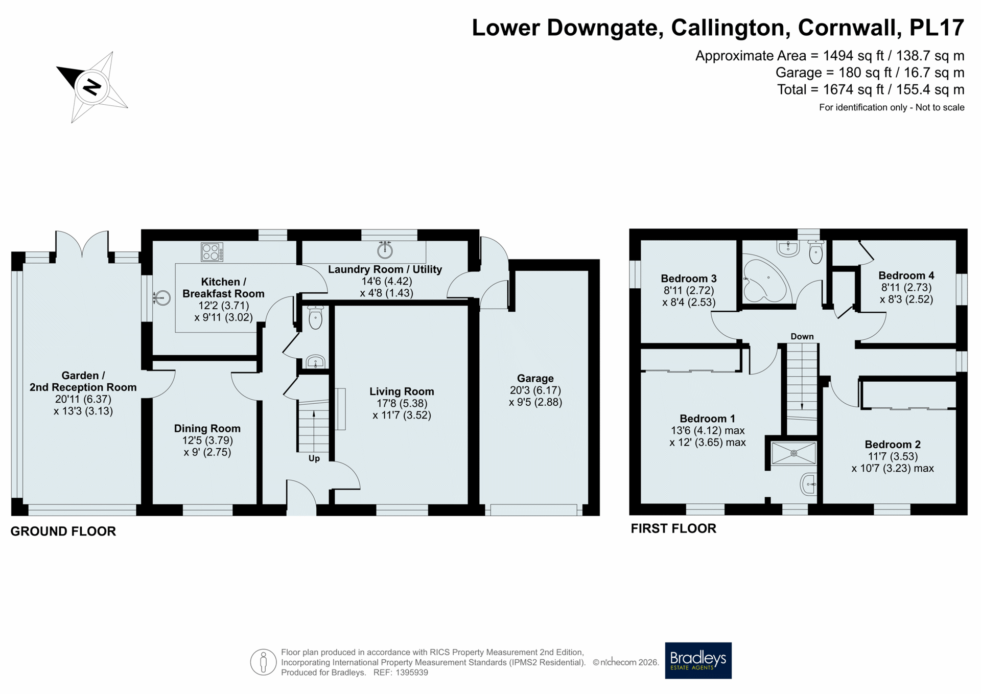 Ferndale Lower Downgate, Callington Cornwall, Cornwall floorplan