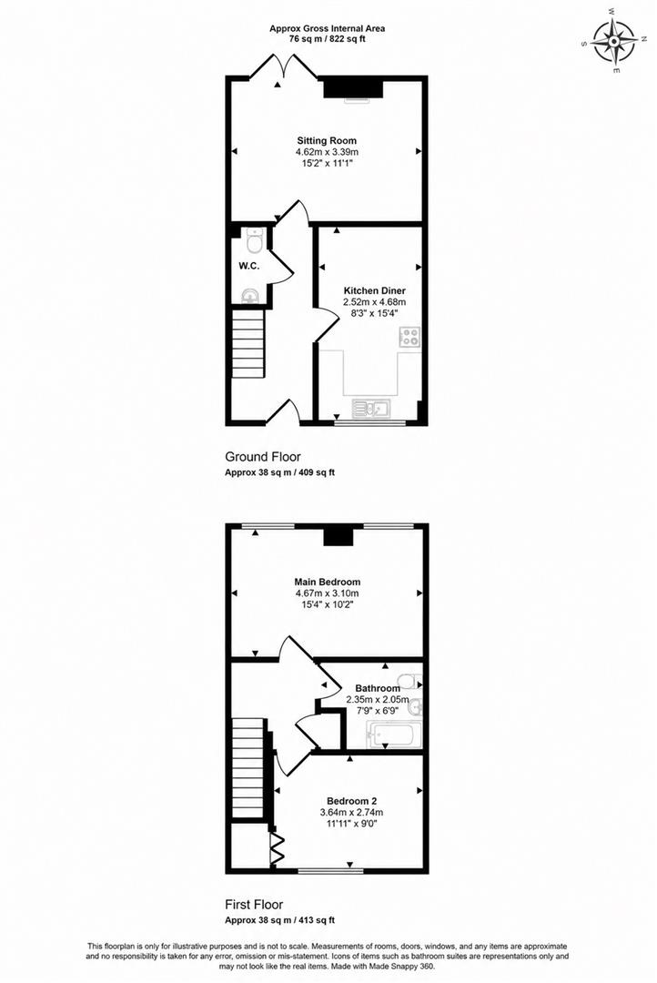 2, Newton Gate, Sturminster Newton floorplan