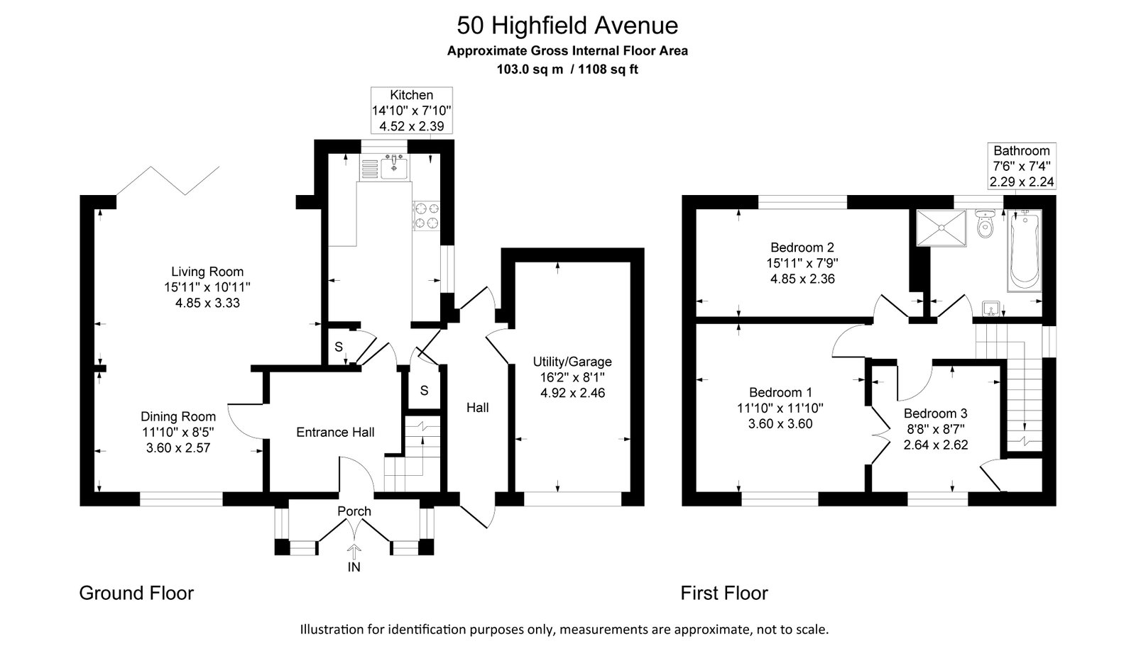50, Highfield Avenue, Warrington floorplan