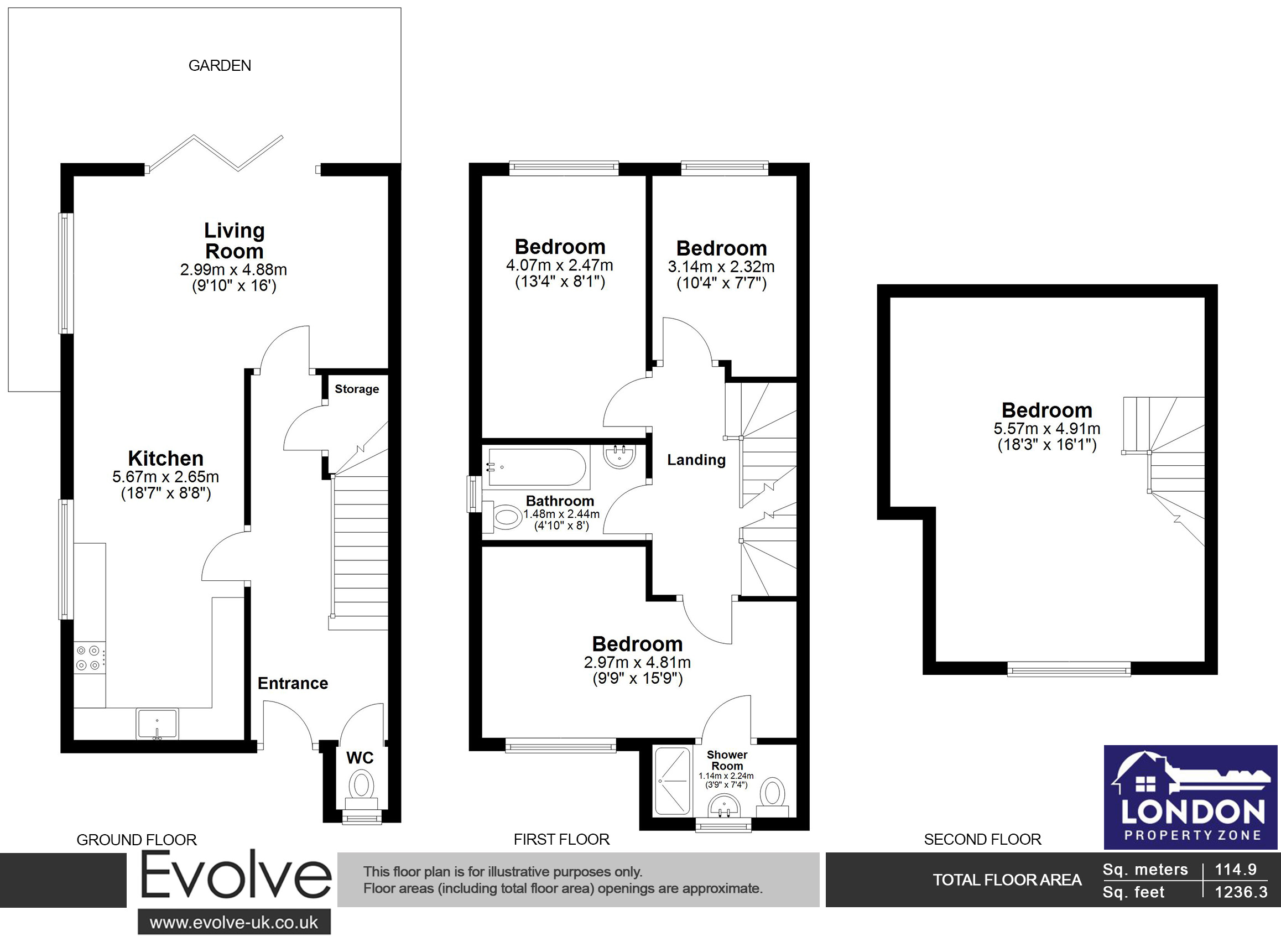 1, Sevenoaks Way, Orpington floorplan