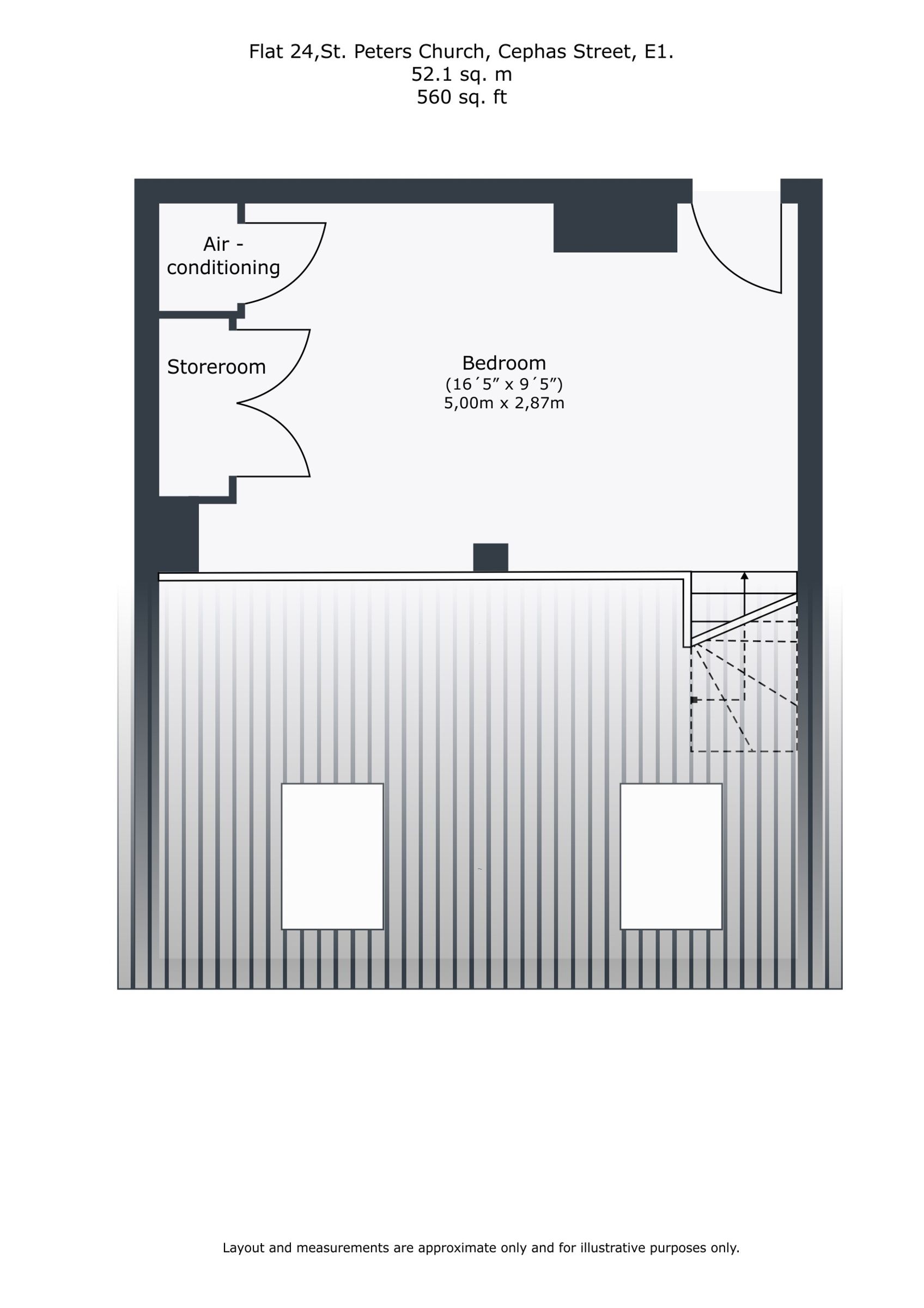 St Peters Court 99 Cephas Street, London floorplan