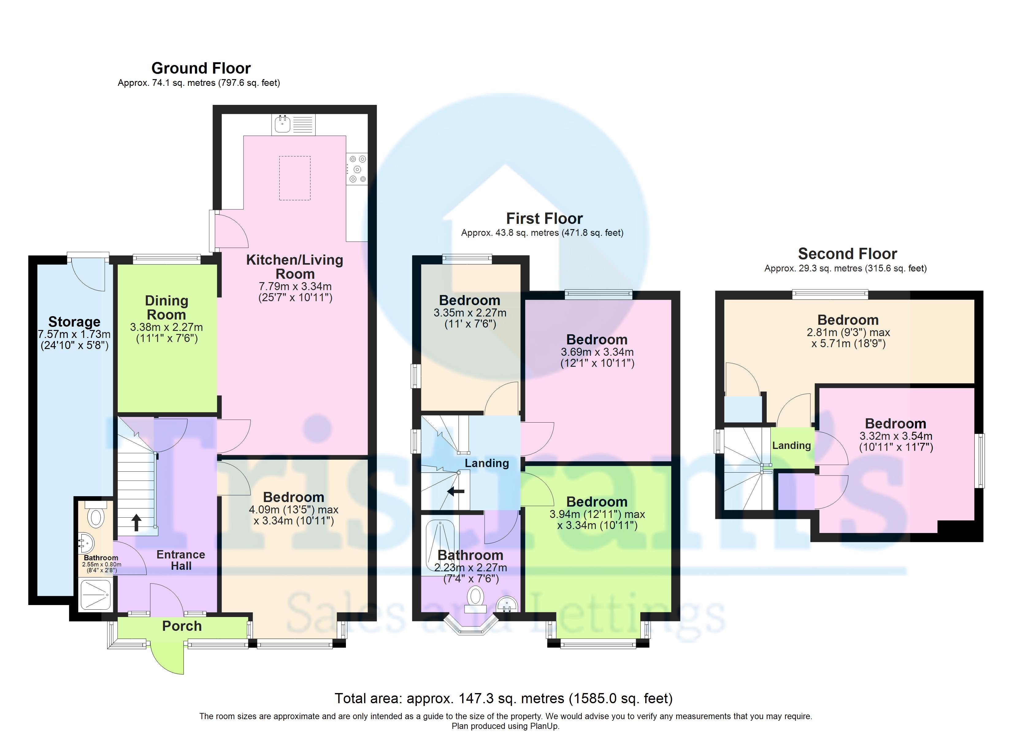 Room 2, 18, Greenfield Street, Nottingham floorplan