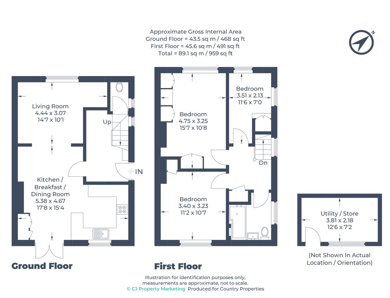 60, Highover Way, Hitchin floorplan