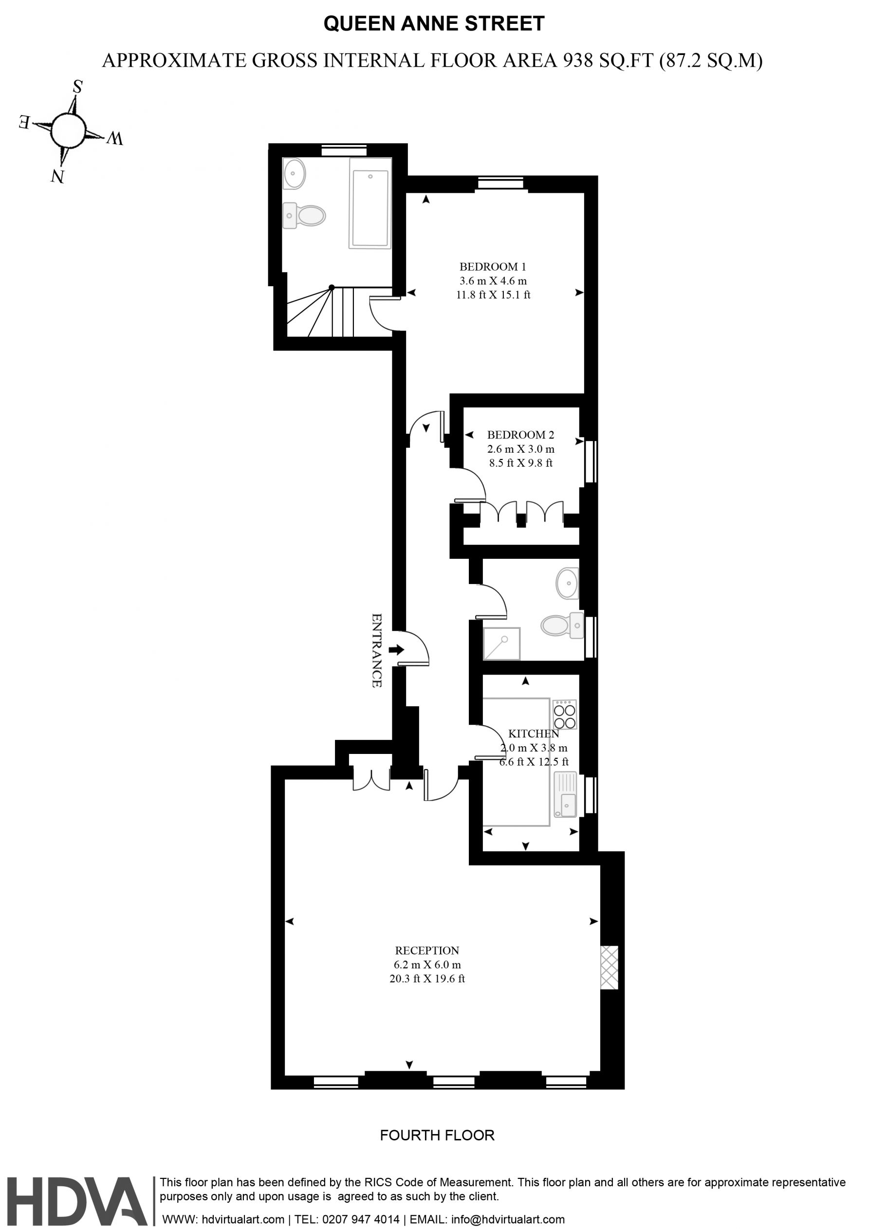 8 Queen Anne Street, Marylebone Village, London floorplan