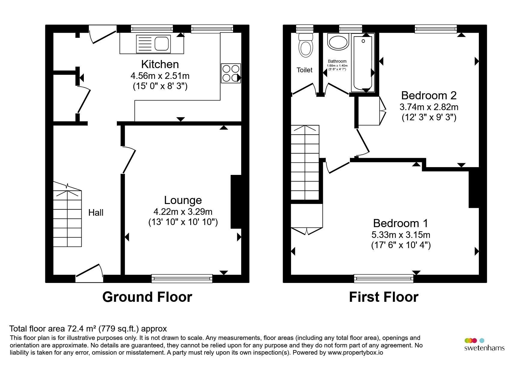 35, Granville Road, Northwich floorplan