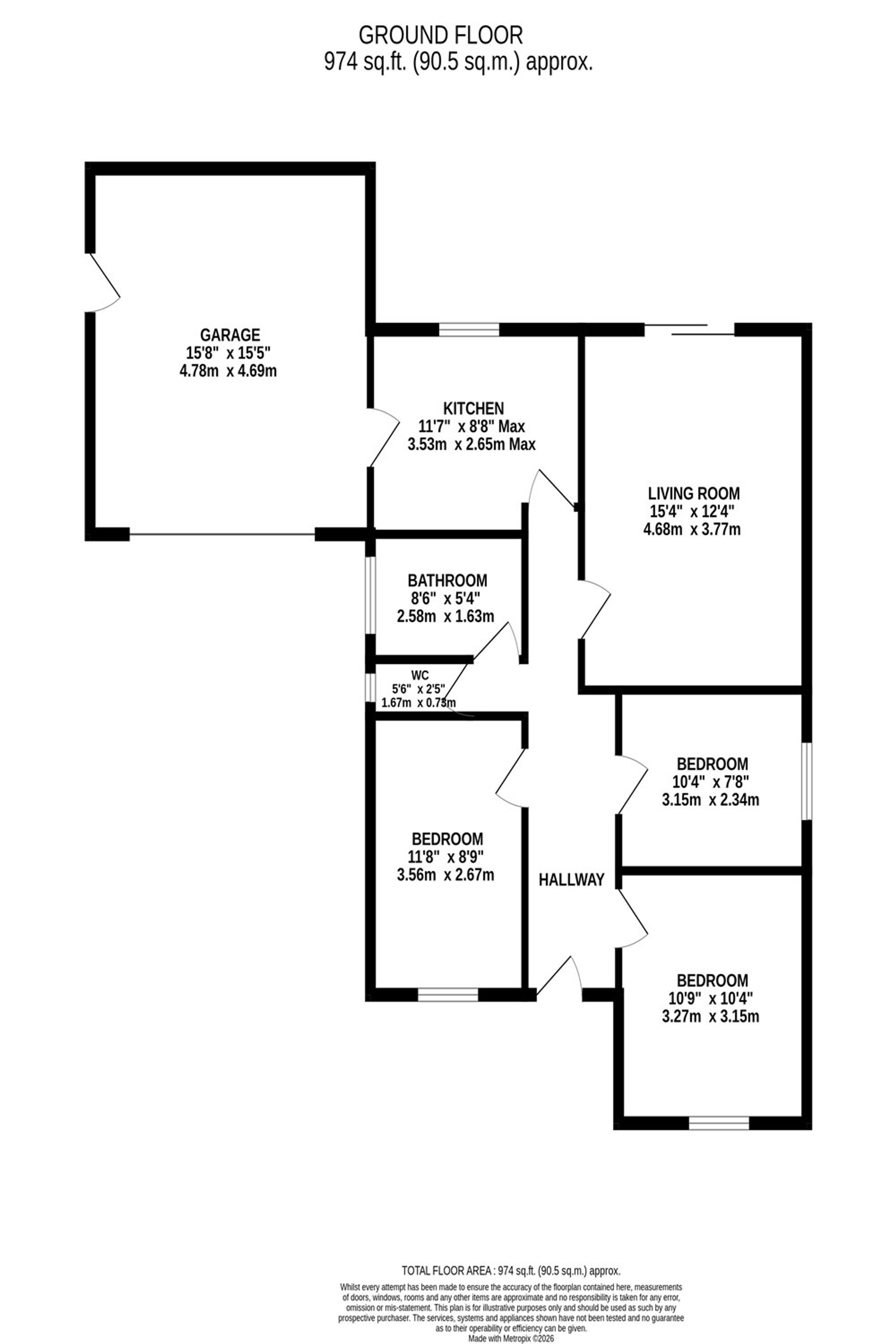 11 Glenfield Drive, Stockport floorplan