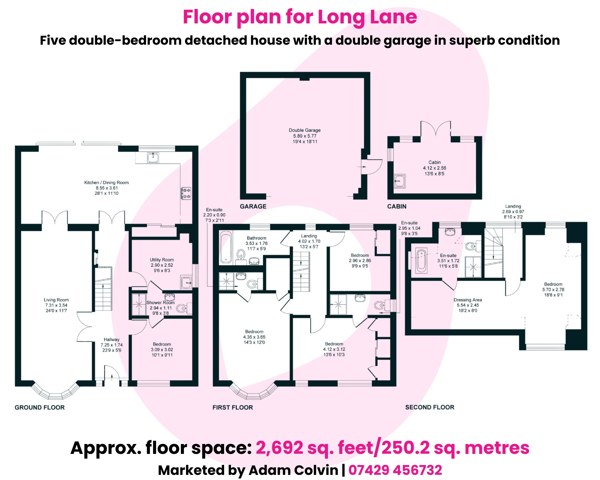 40 Long Lane, Tilehurst, Berkshire floorplan