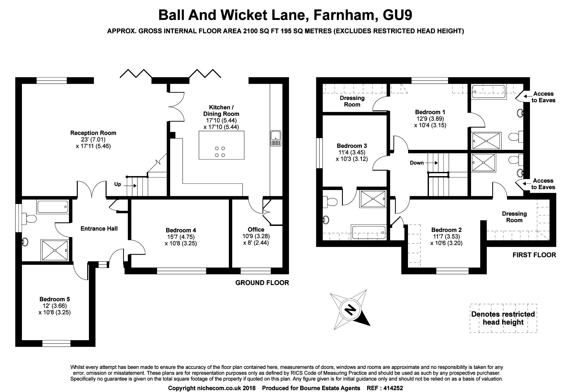 5 Bedrooms Detached house for sale in Ball & Wicket Lane, Farnham, Surrey GU9