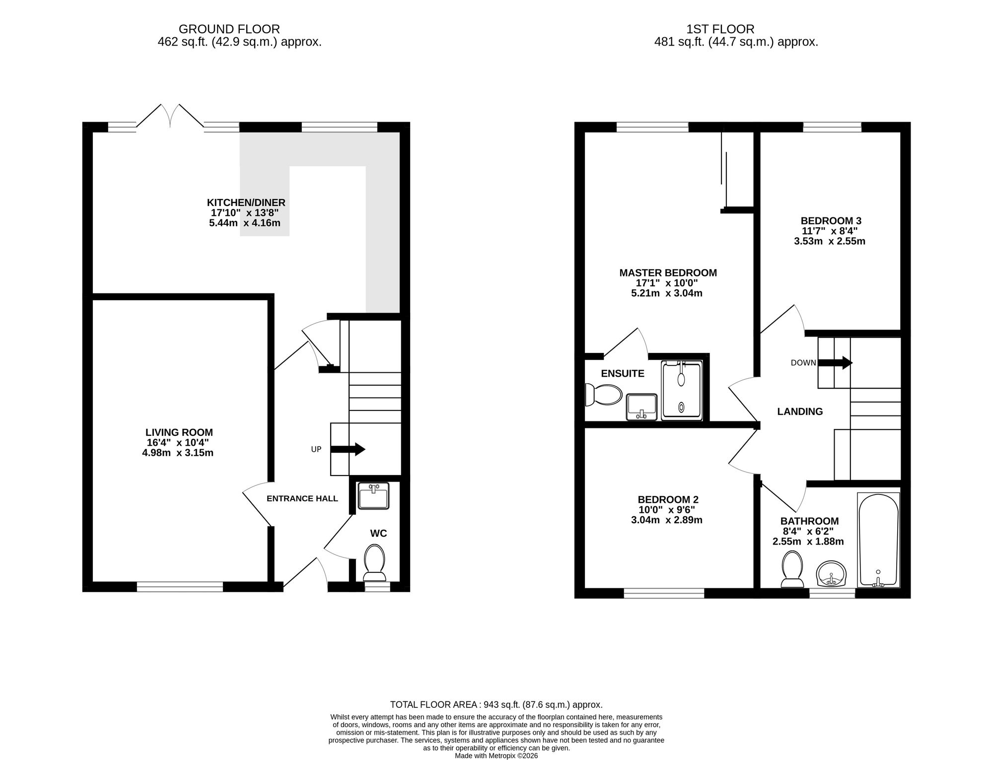 84 McKelvey Way, Crewe floorplan