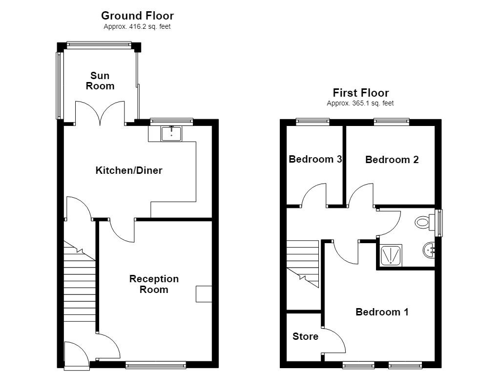 19, Aviemore Close, Bury floorplan