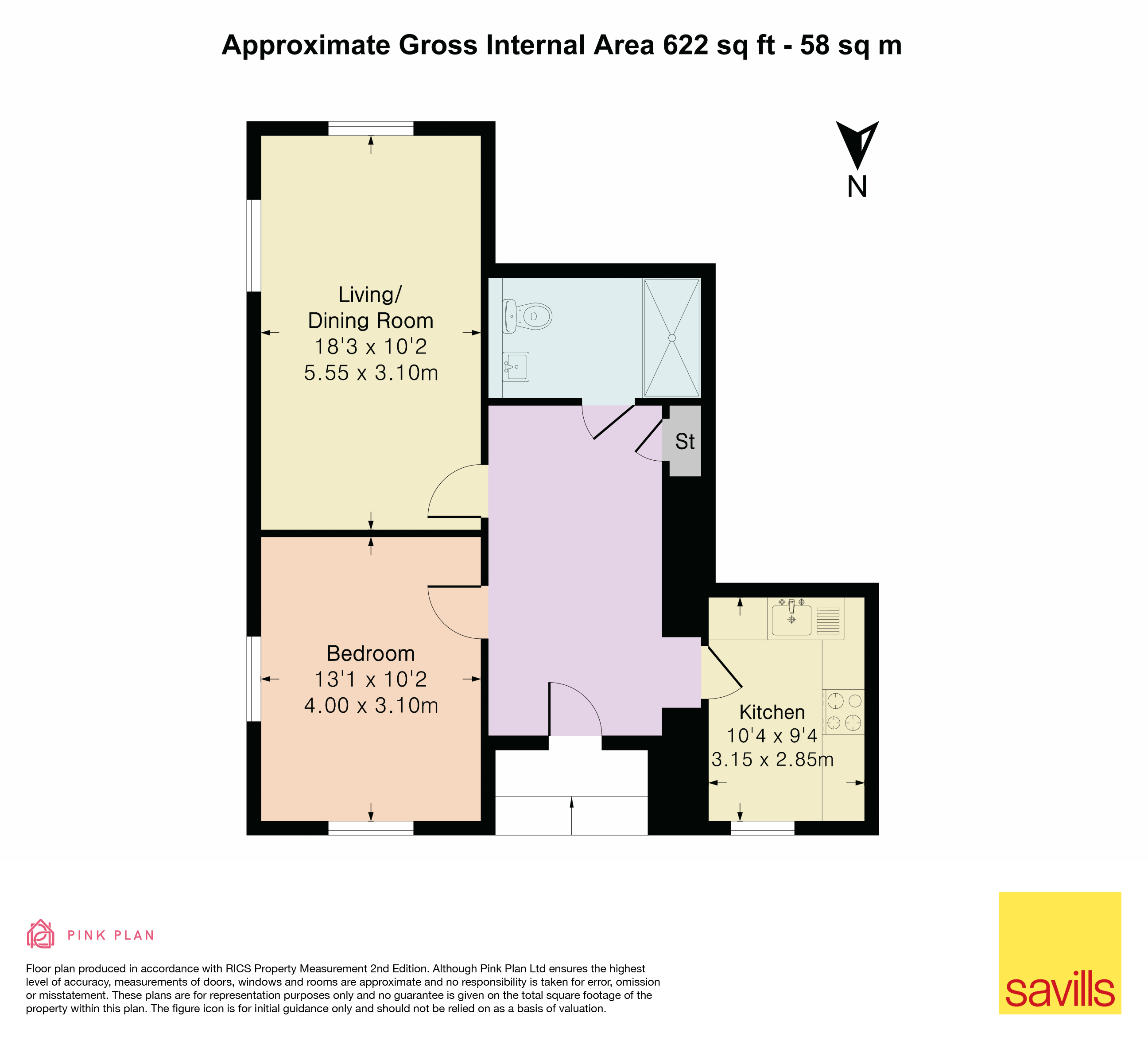 Flat 3,, St Peters Mews, Marlborough floorplan