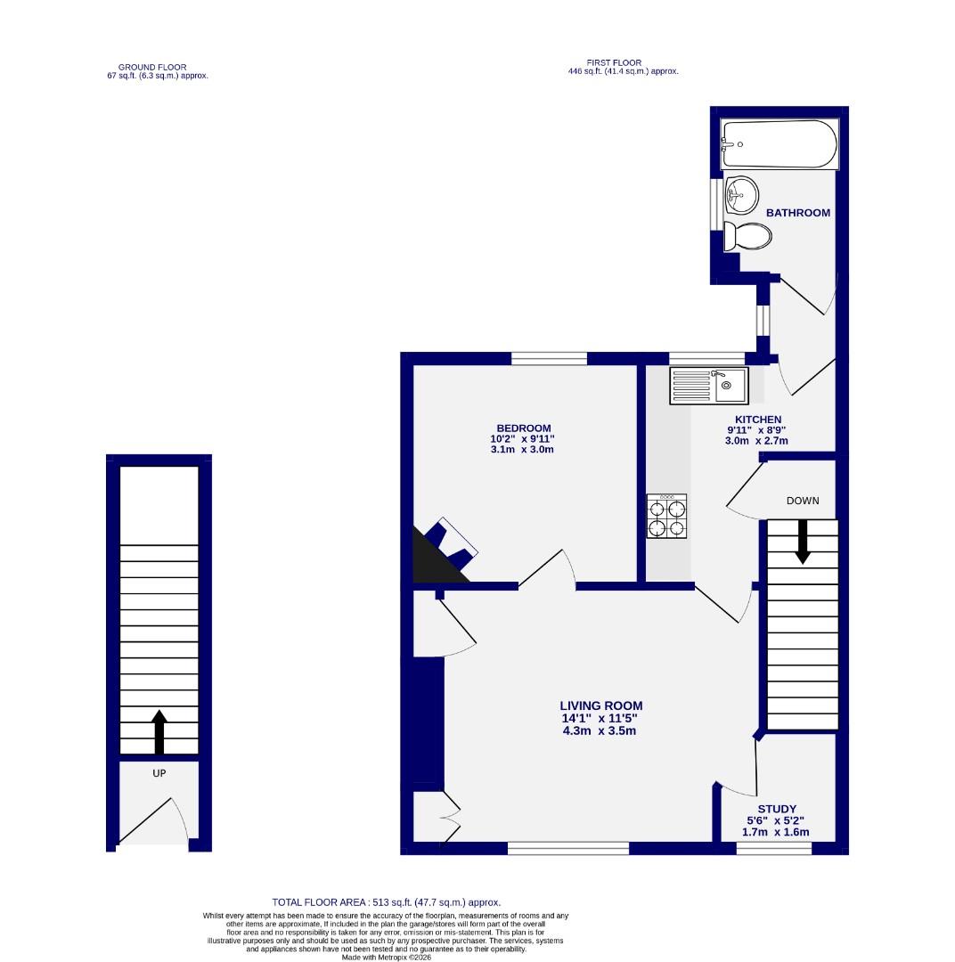 59, Horner Street, York floorplan