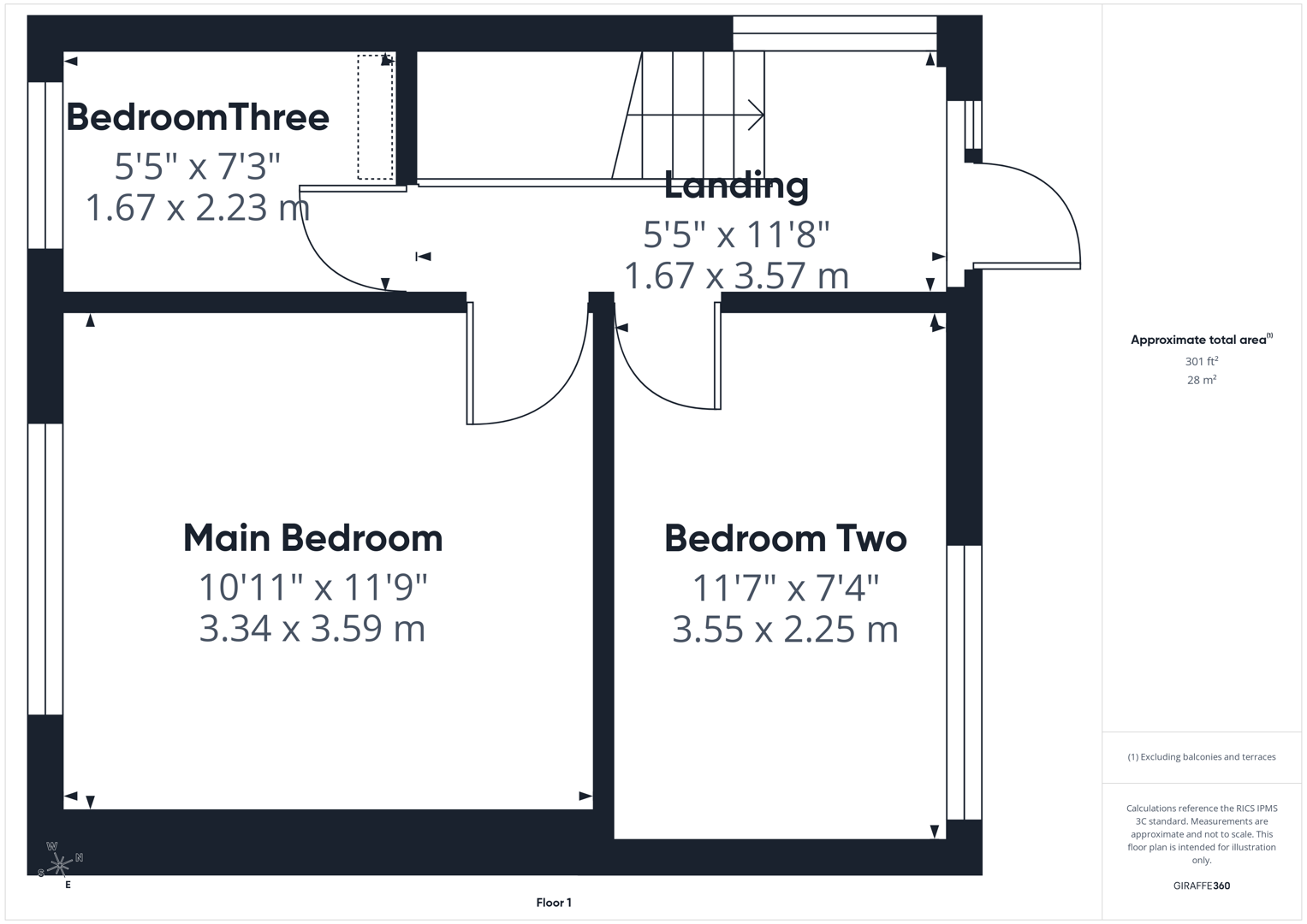 1, West Park Drive, Darrington floorplan