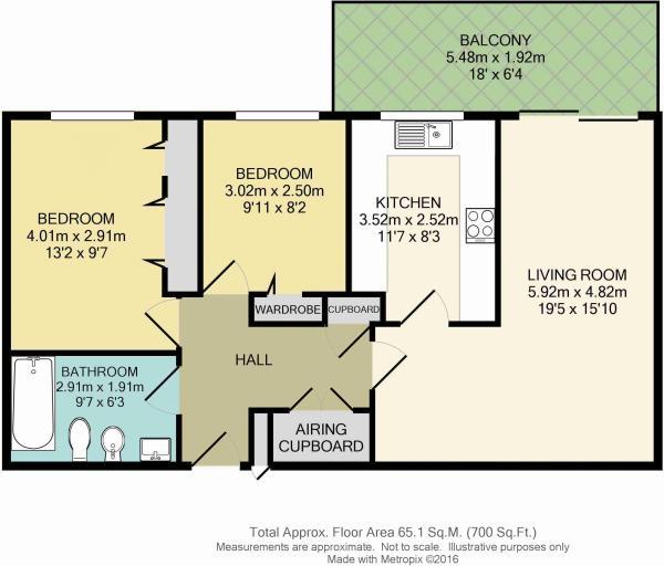Pitt Place, Church Street, Epsom KT17, 2 bedroom flat for sale