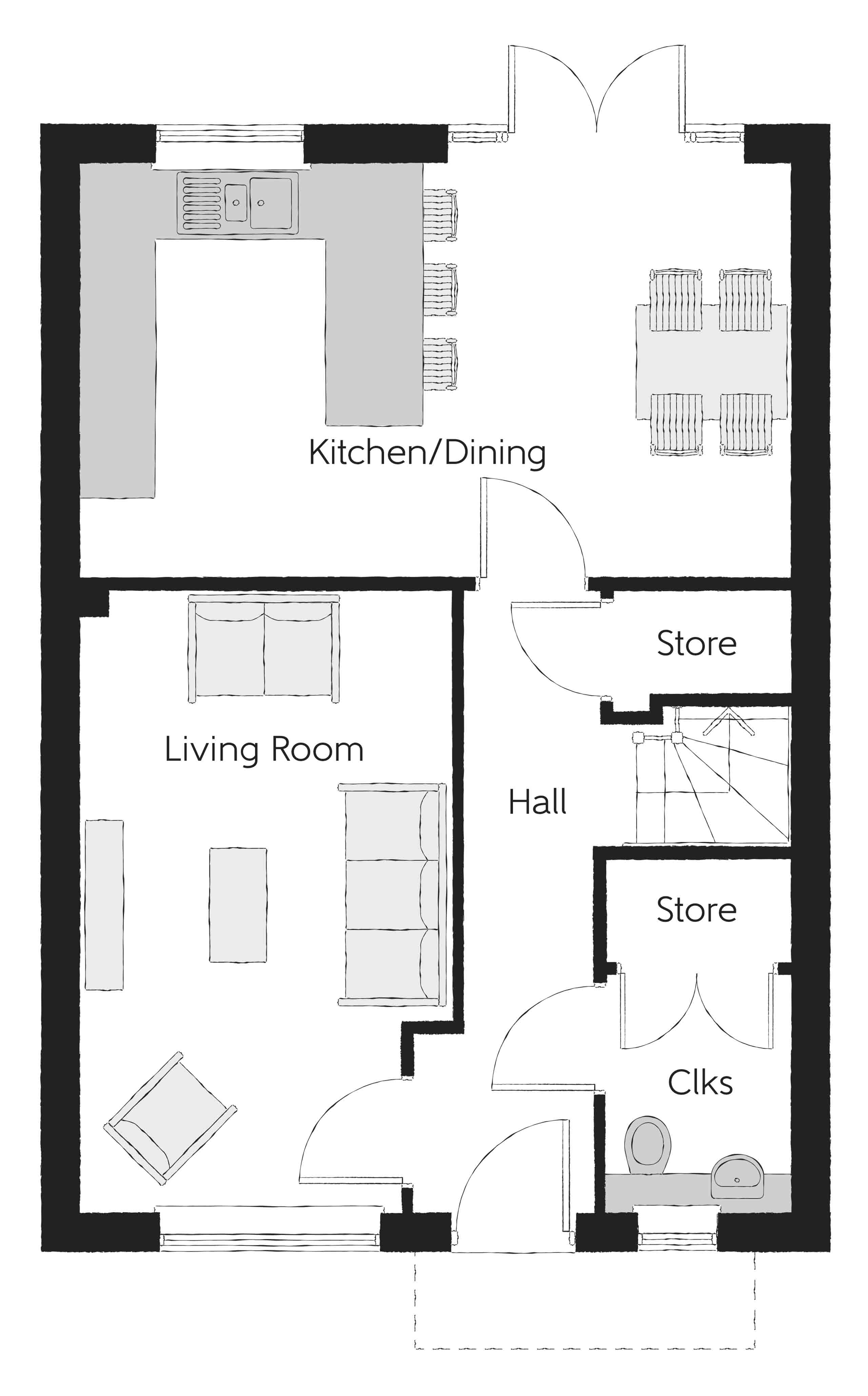 109, Off Lincoln, Buckingham floorplan