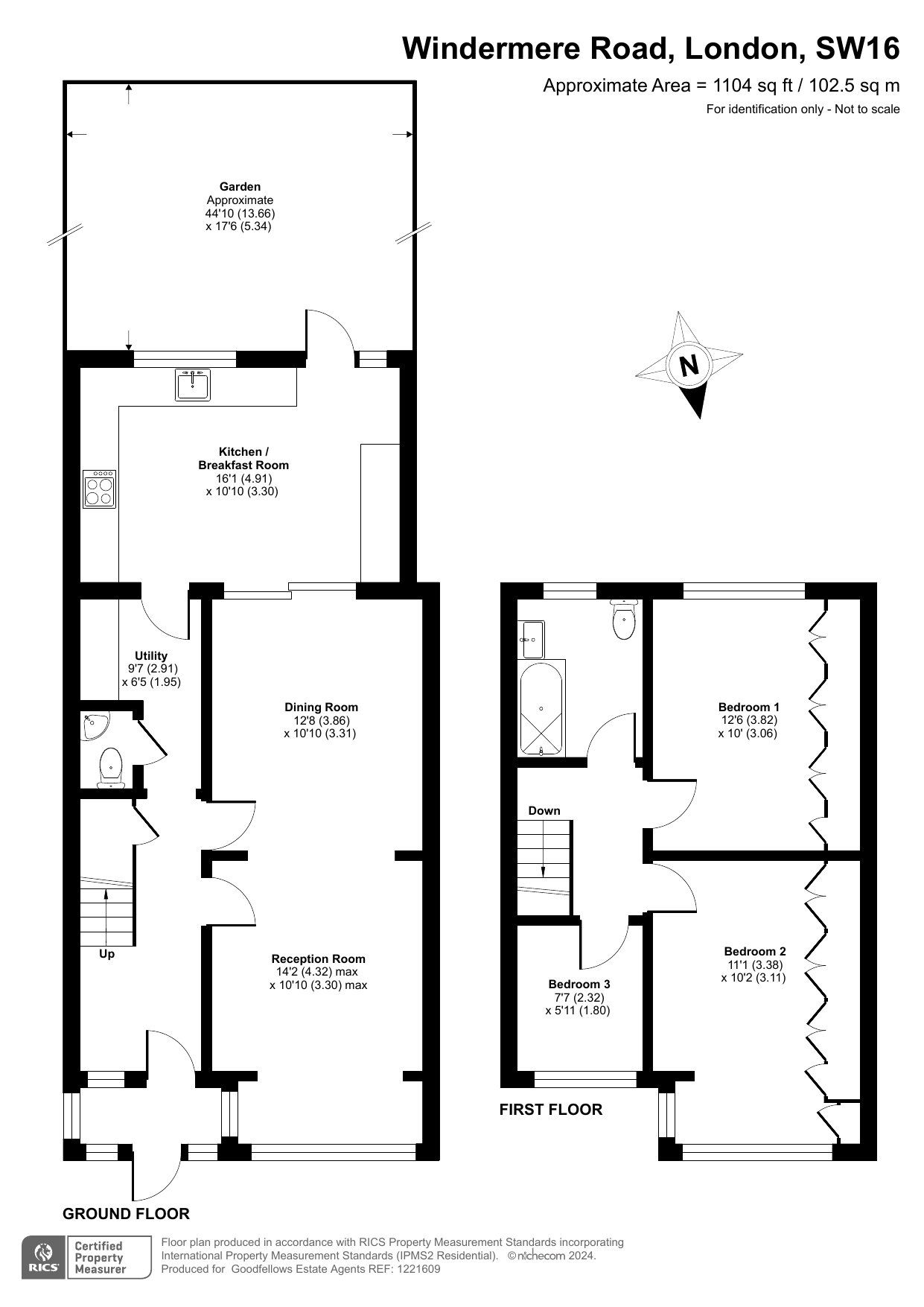 76, Windermere Road, London floorplan