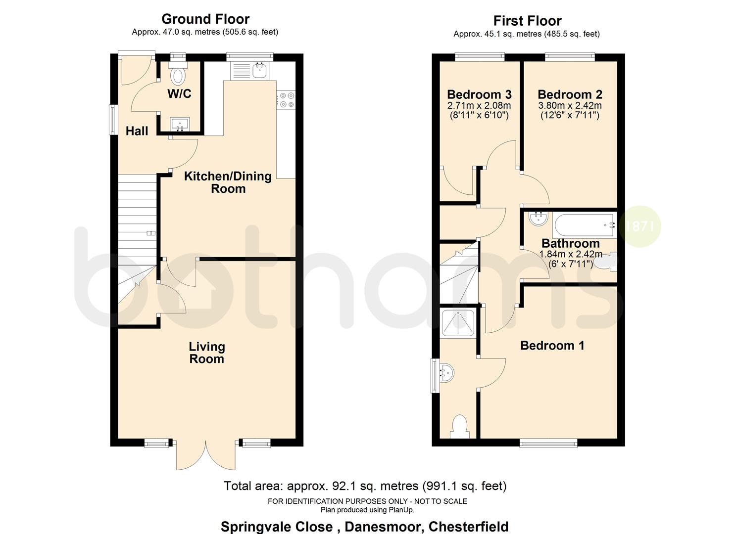Springvale Close, Danesmoor, Chesterfield S45, 3 bedroom semidetached