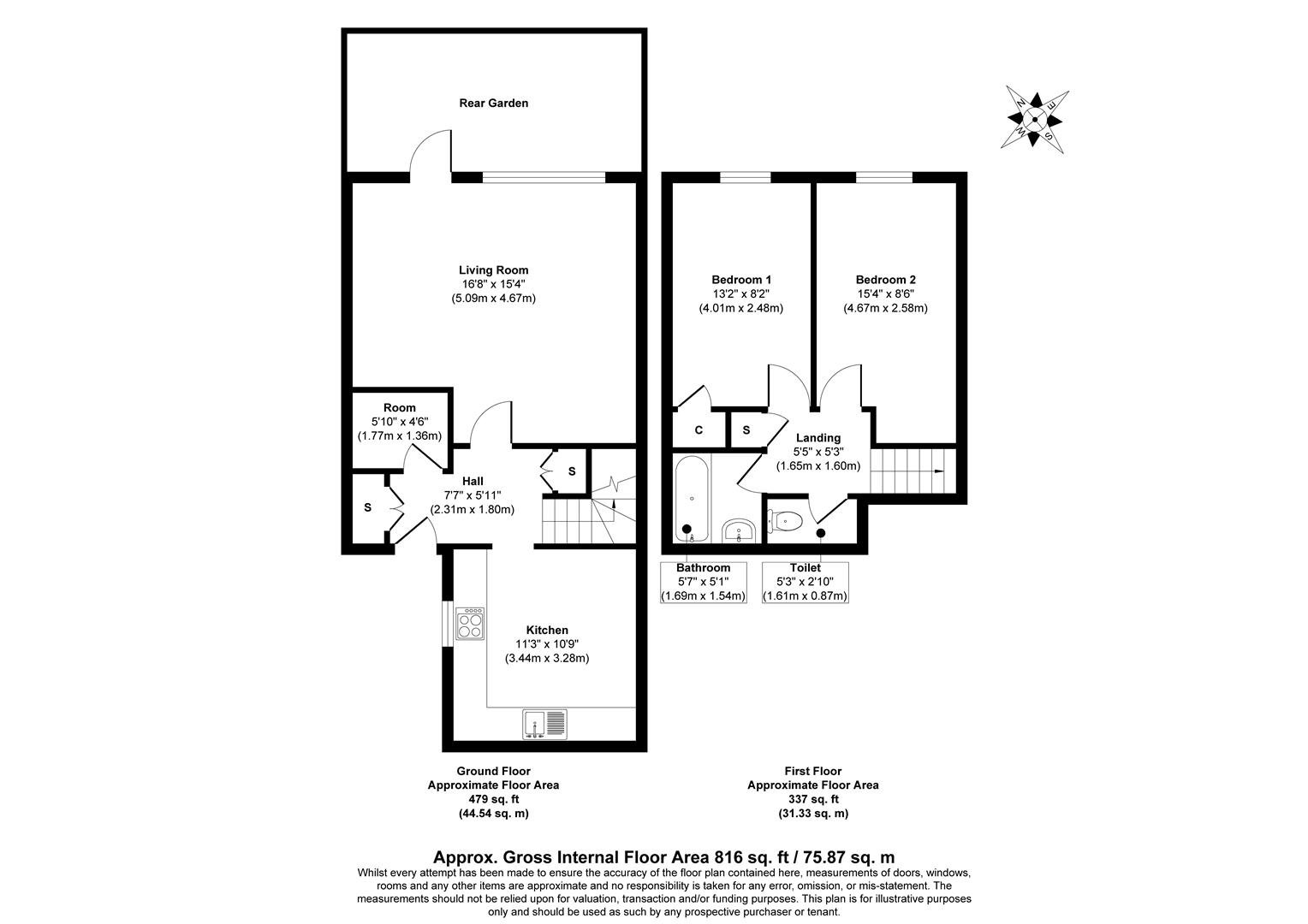 00, Woodbridge Close, London floorplan