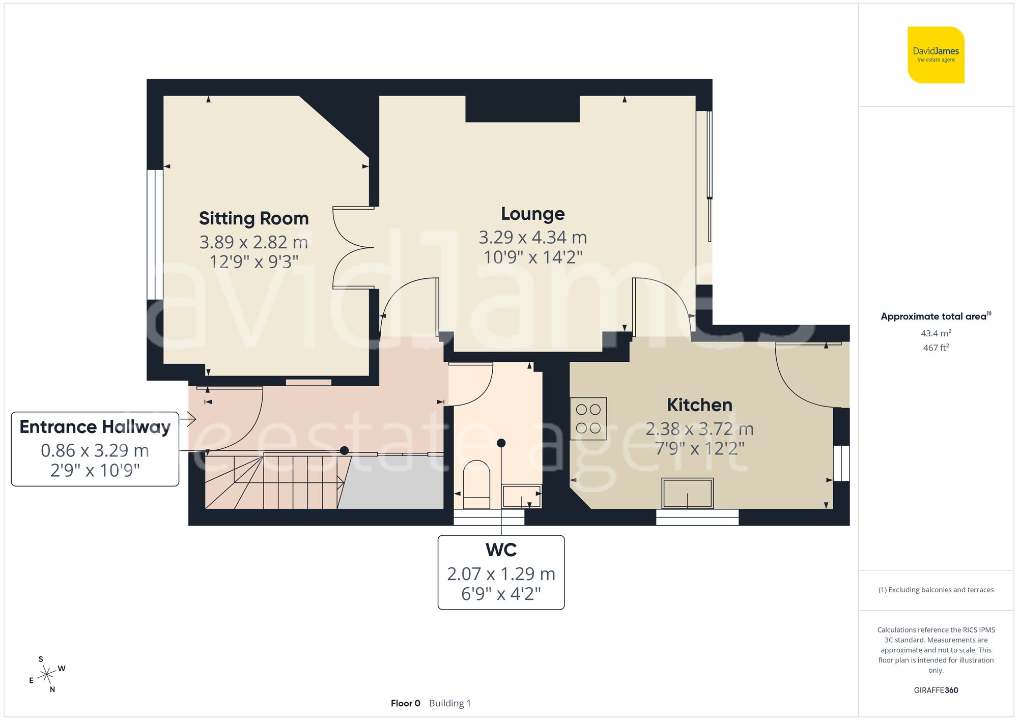 727 Mansfield Road, Nottingham floorplan