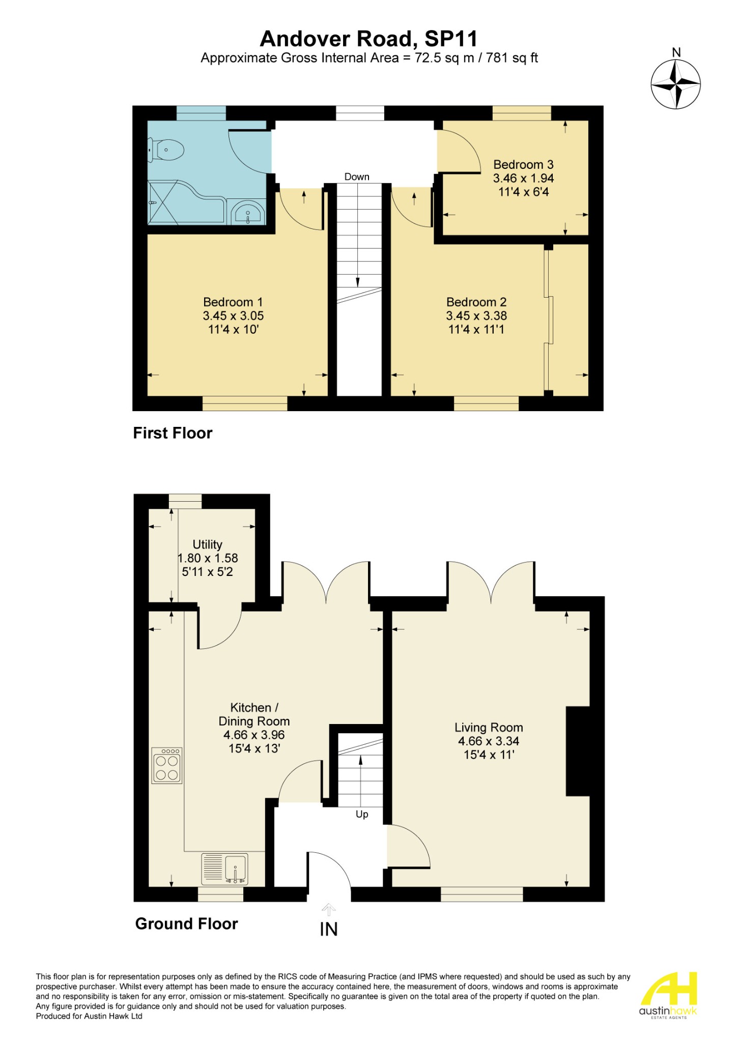 57 Andover Road, Ludgershall, Andover floorplan