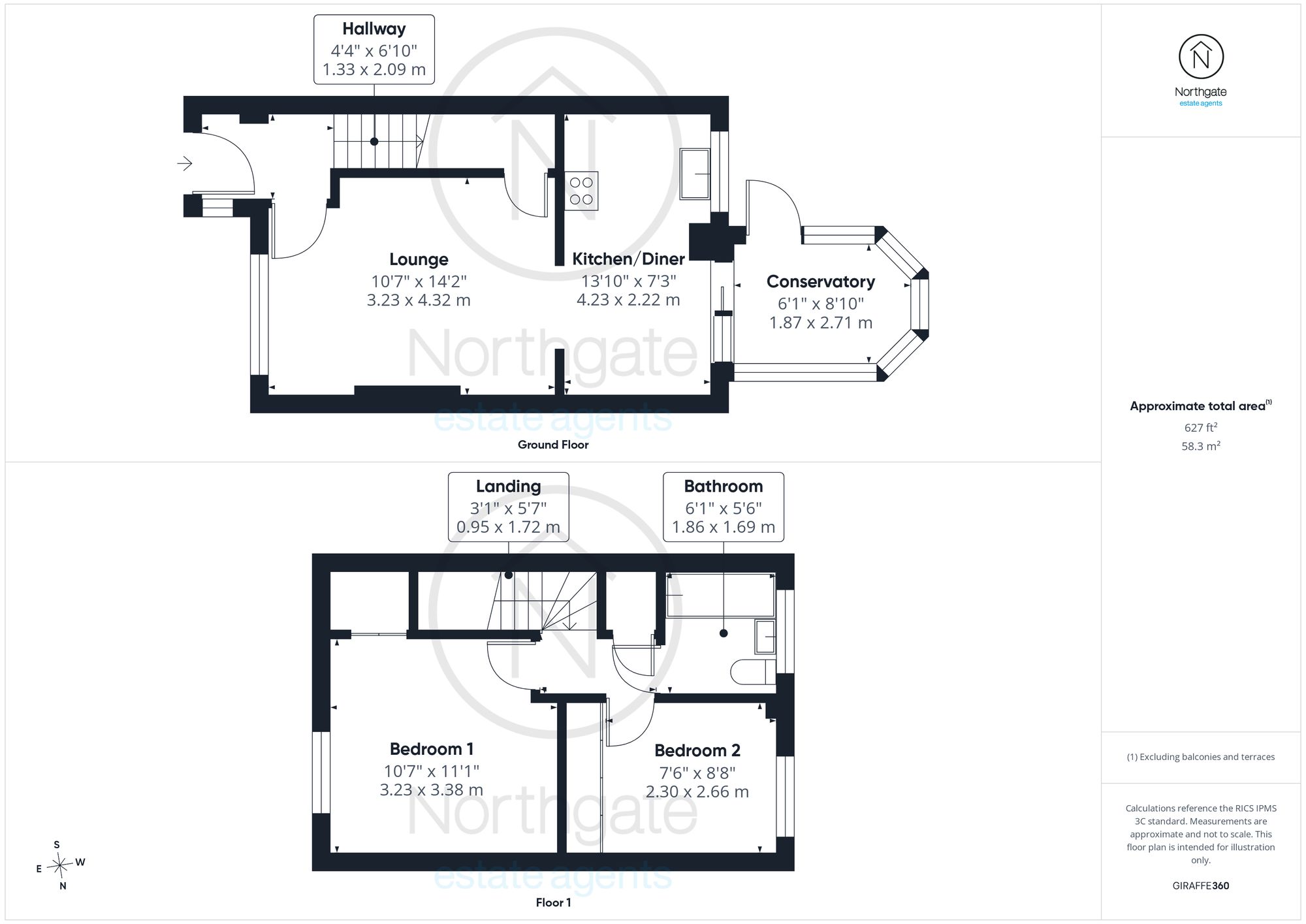14 Malvern Way, Newton Aycliffe floorplan